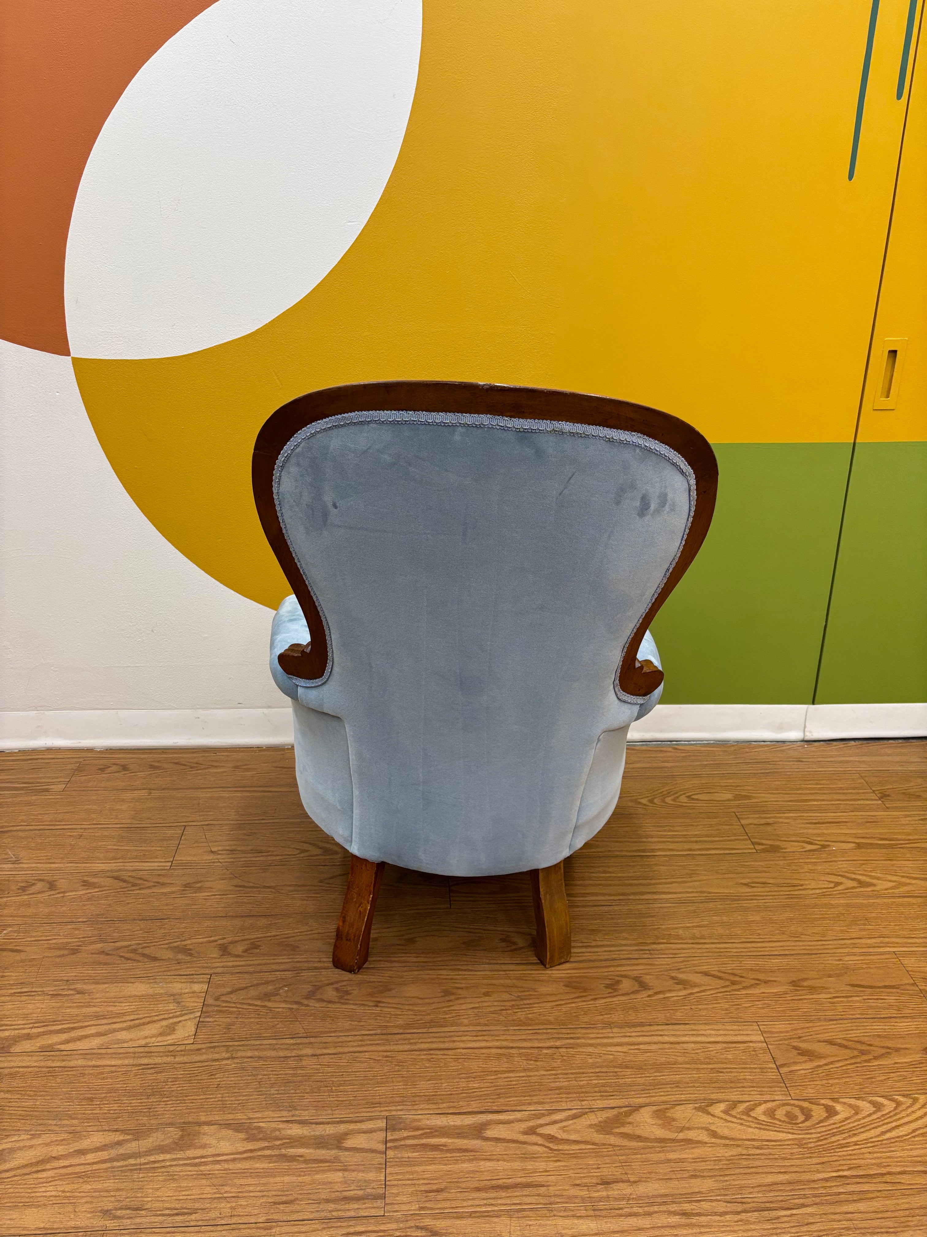 Baby Blue Accent Chair