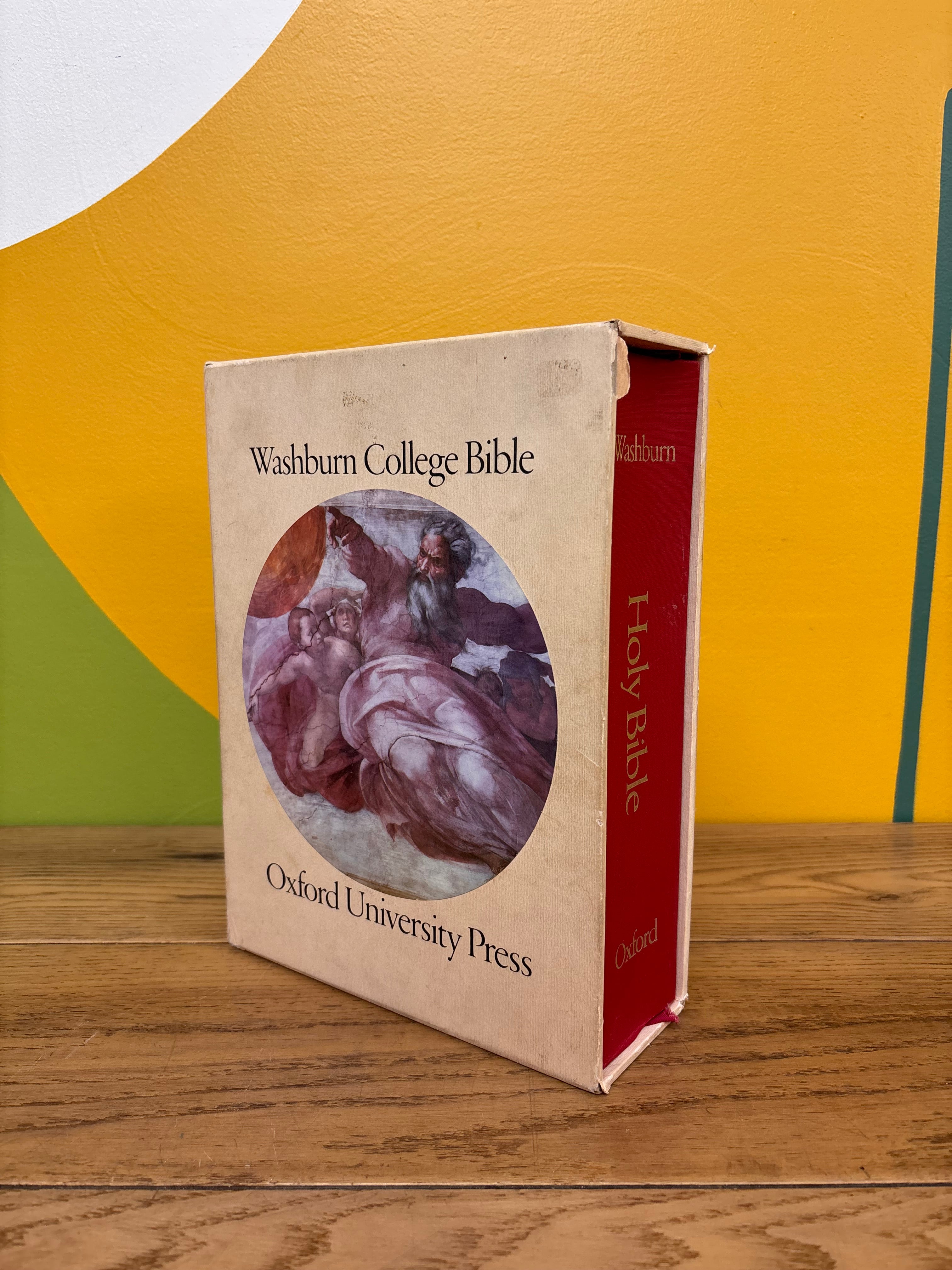 Hardcover Washburn College Bible