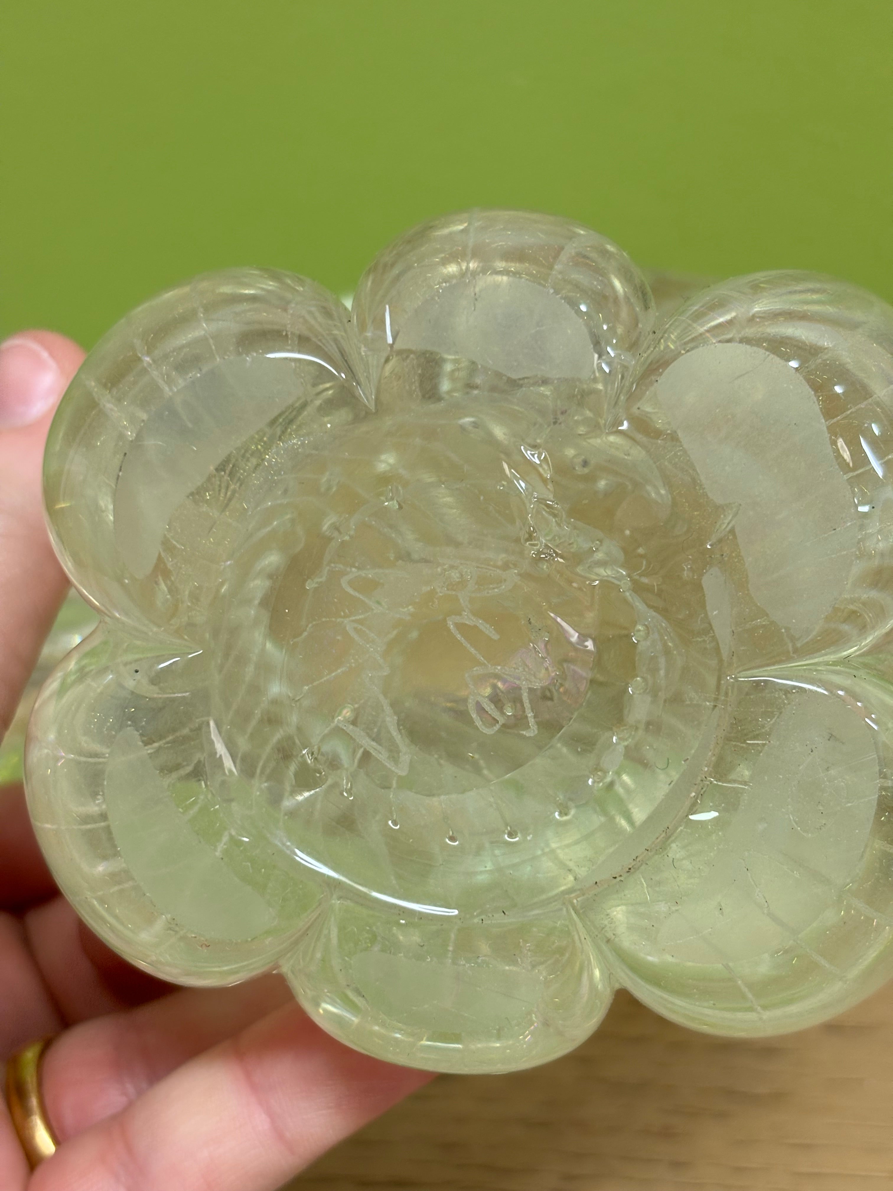 Glass Polar Bear Figurine