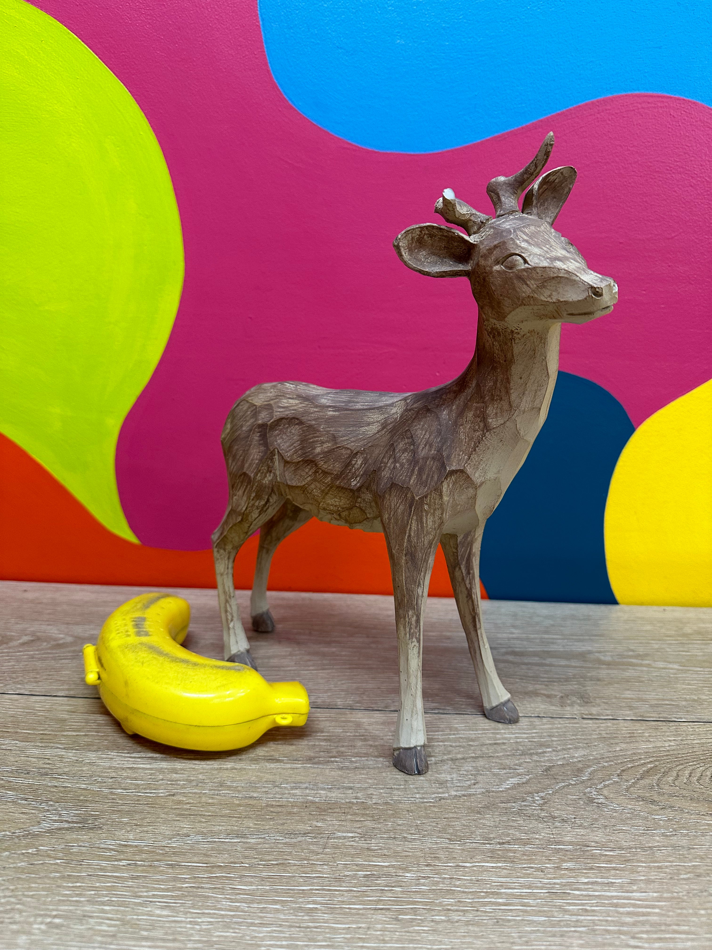 Wooden Deer Decor