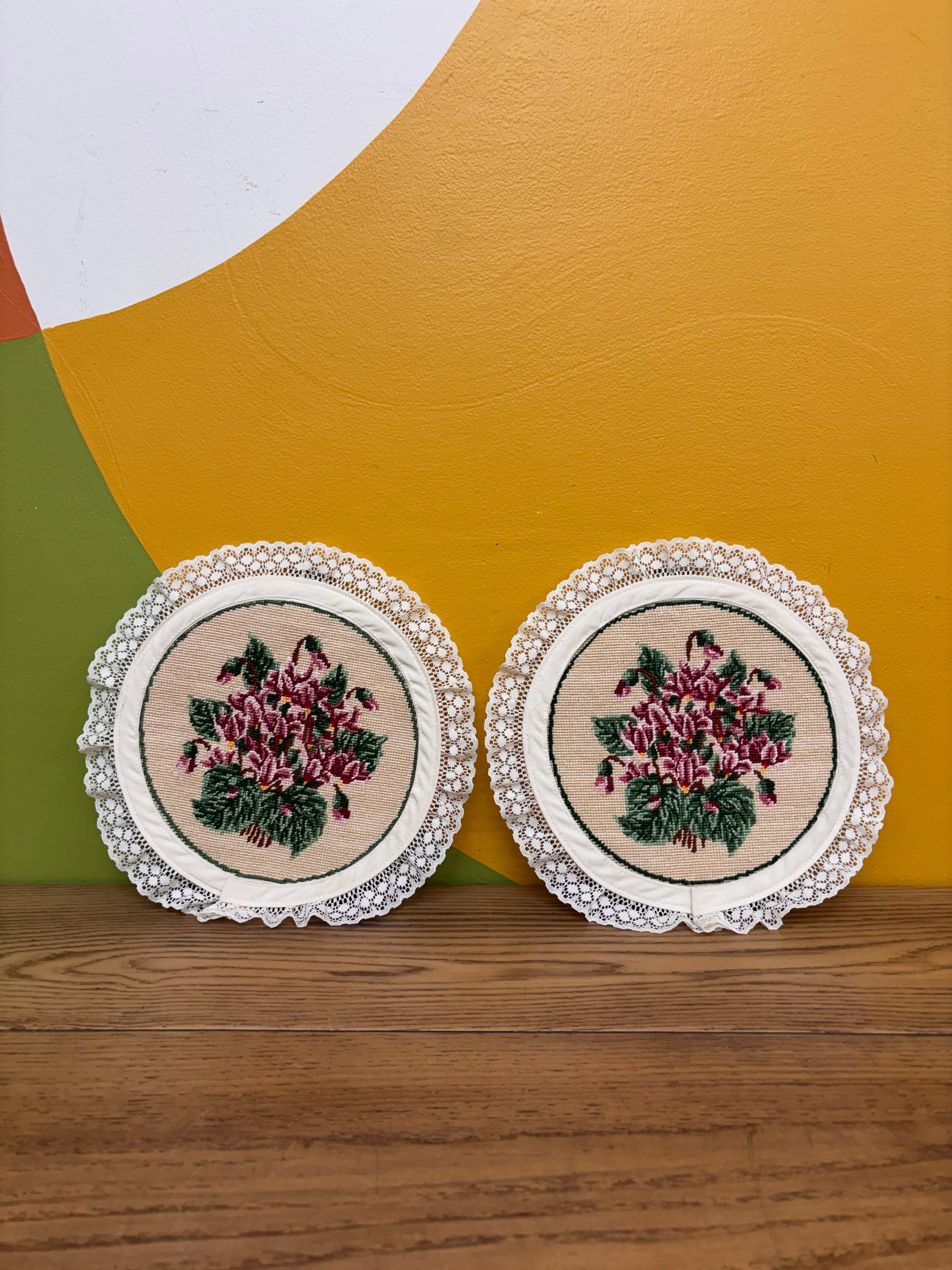 Set of 2 Needlepoints