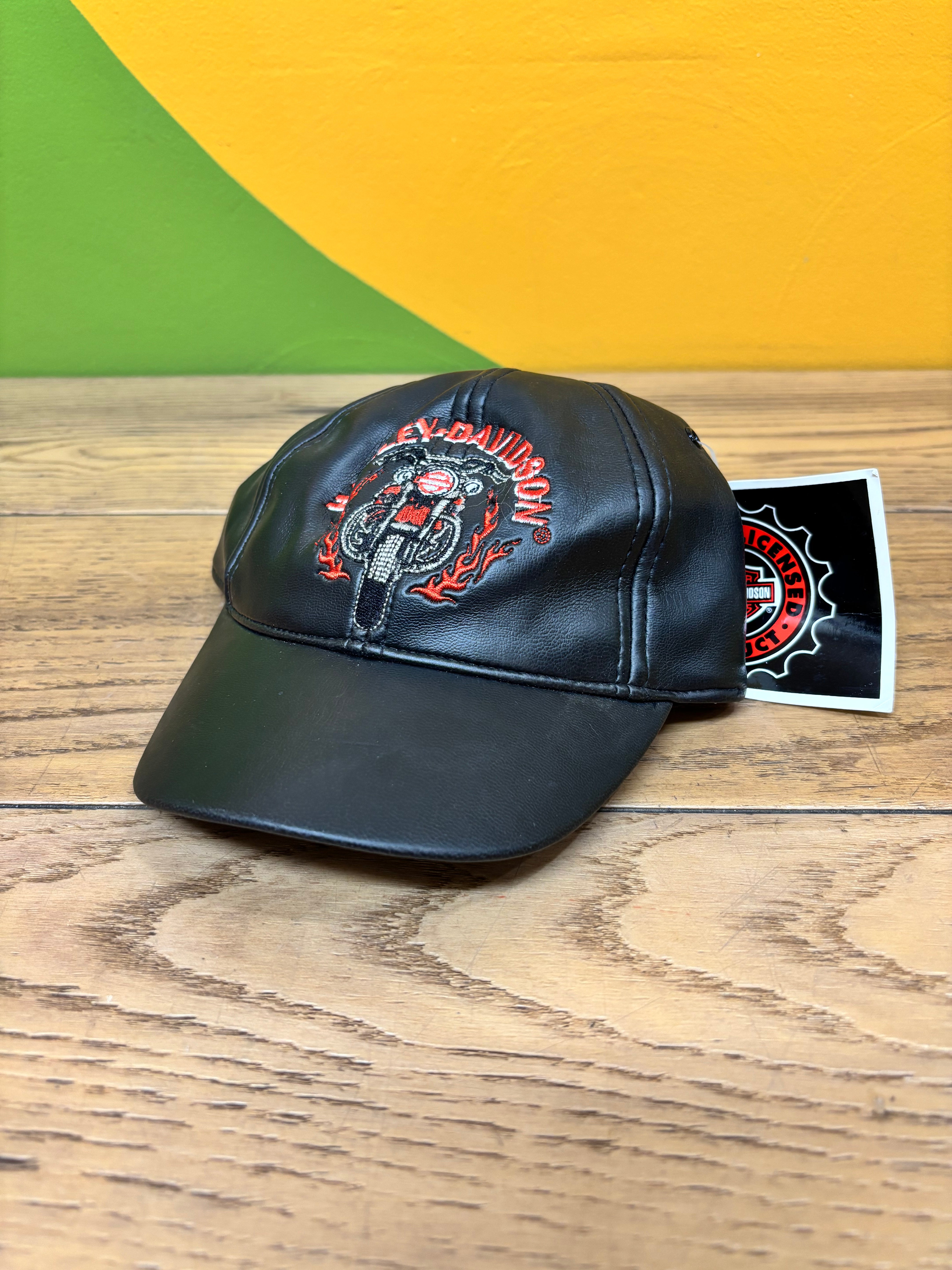 Harley Davidson Pleather Baseball Cap