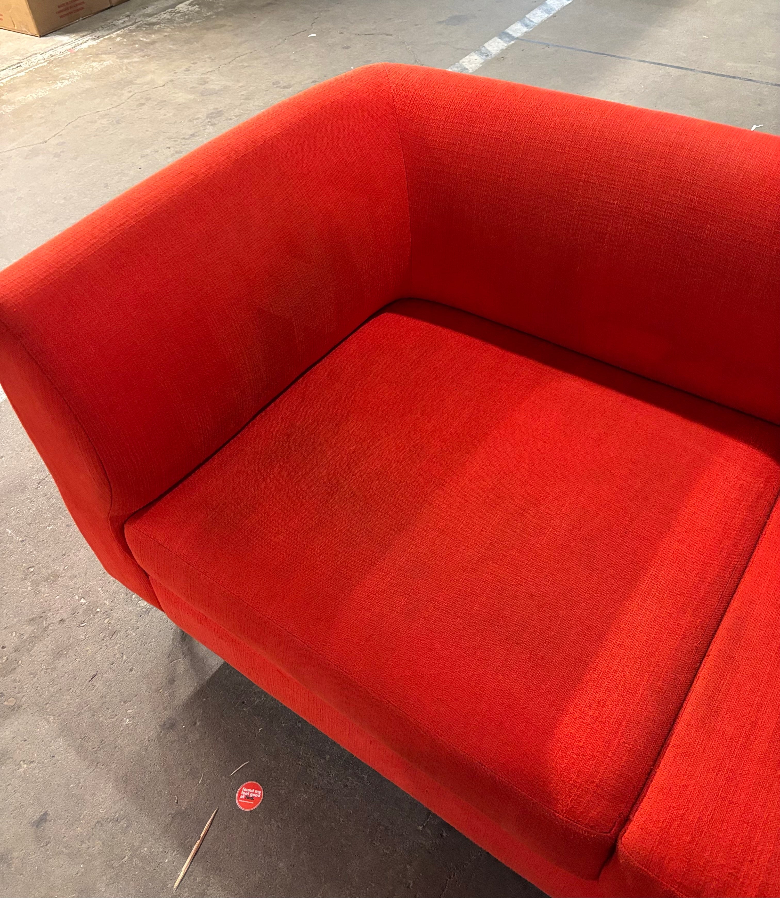 Orange 2 Piece Sectional (EQ3)