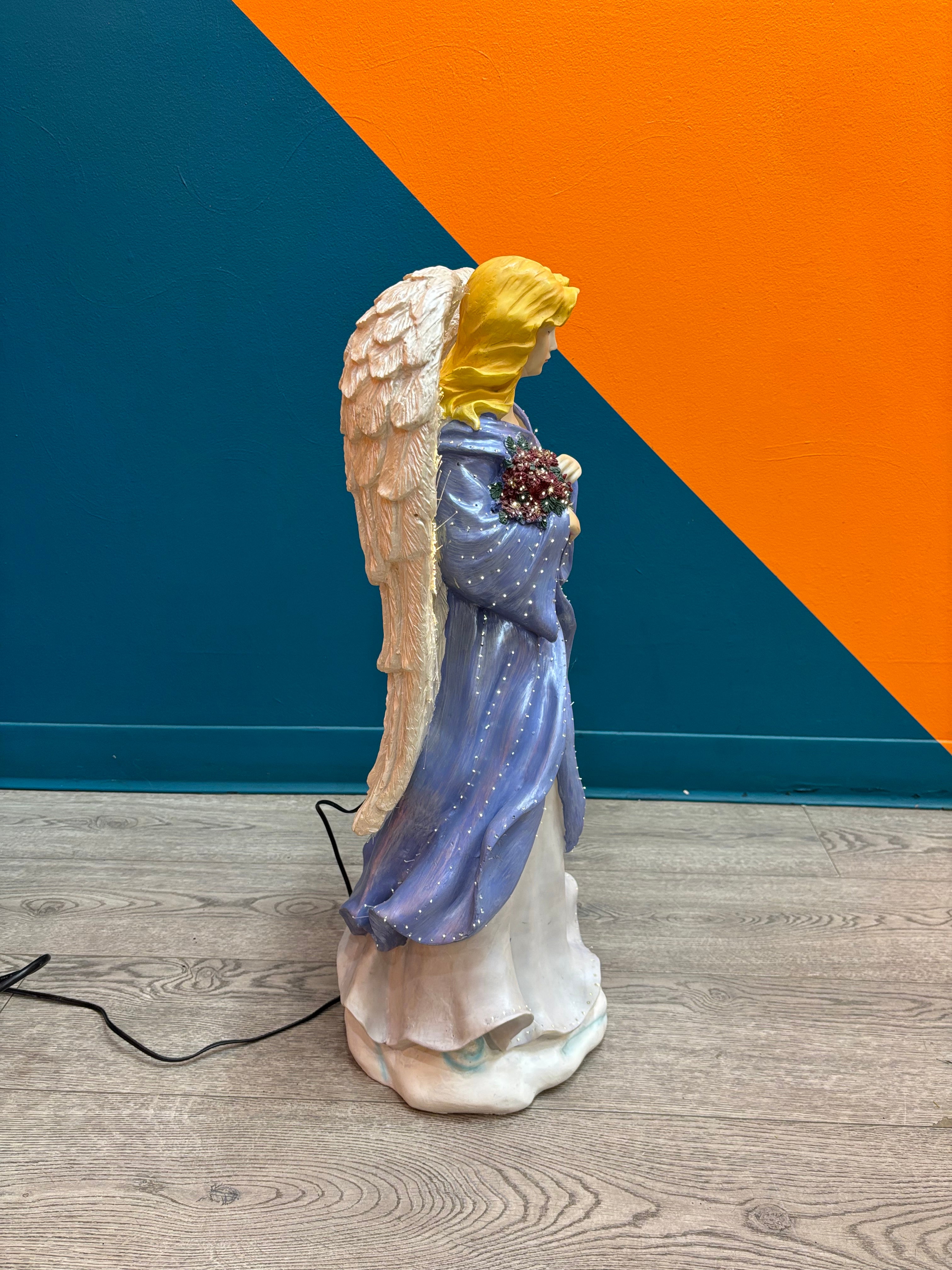 Fiber Optic Color Changing Angel Figurine