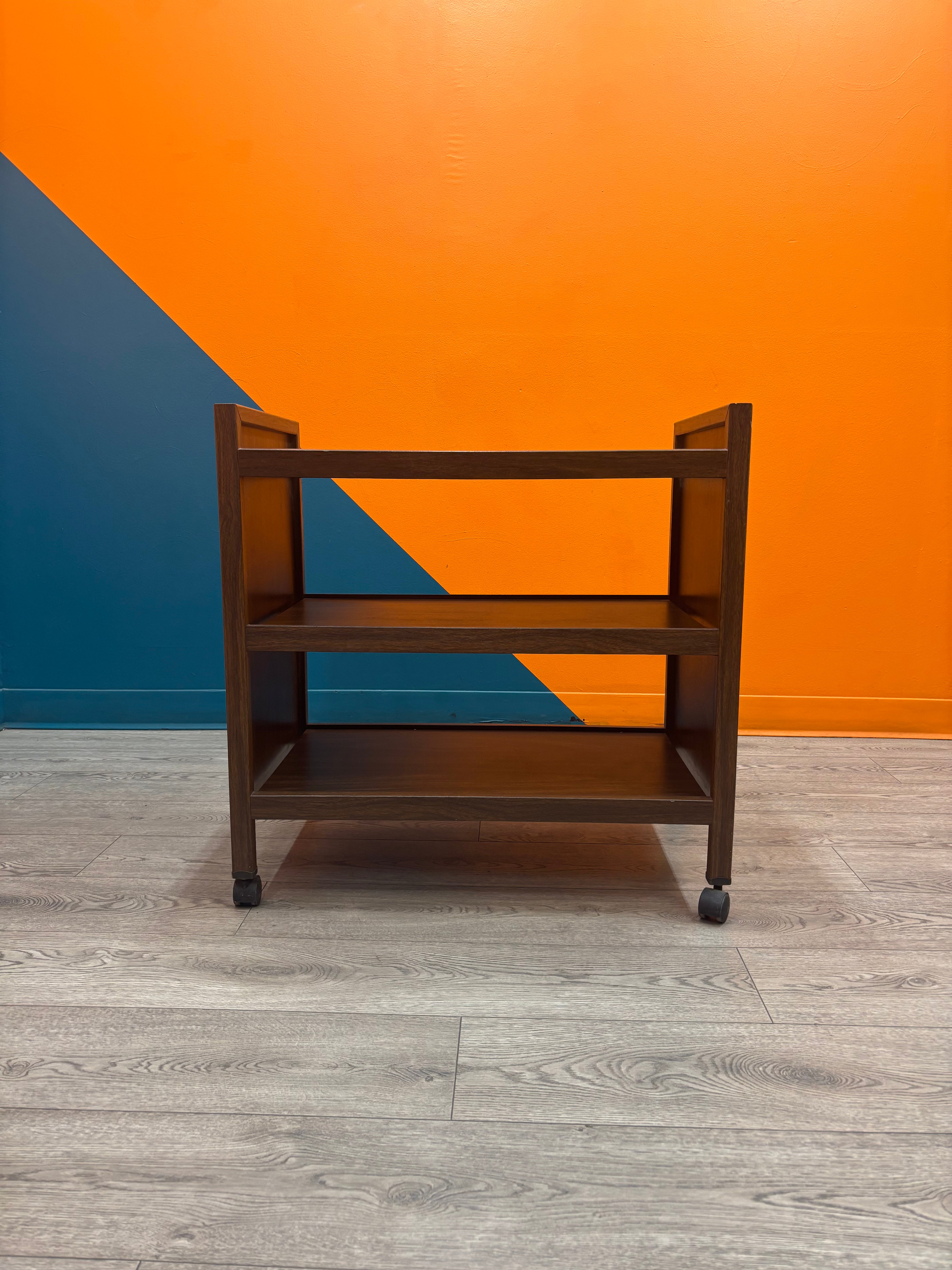 3 Tier Wood Rolling Cart