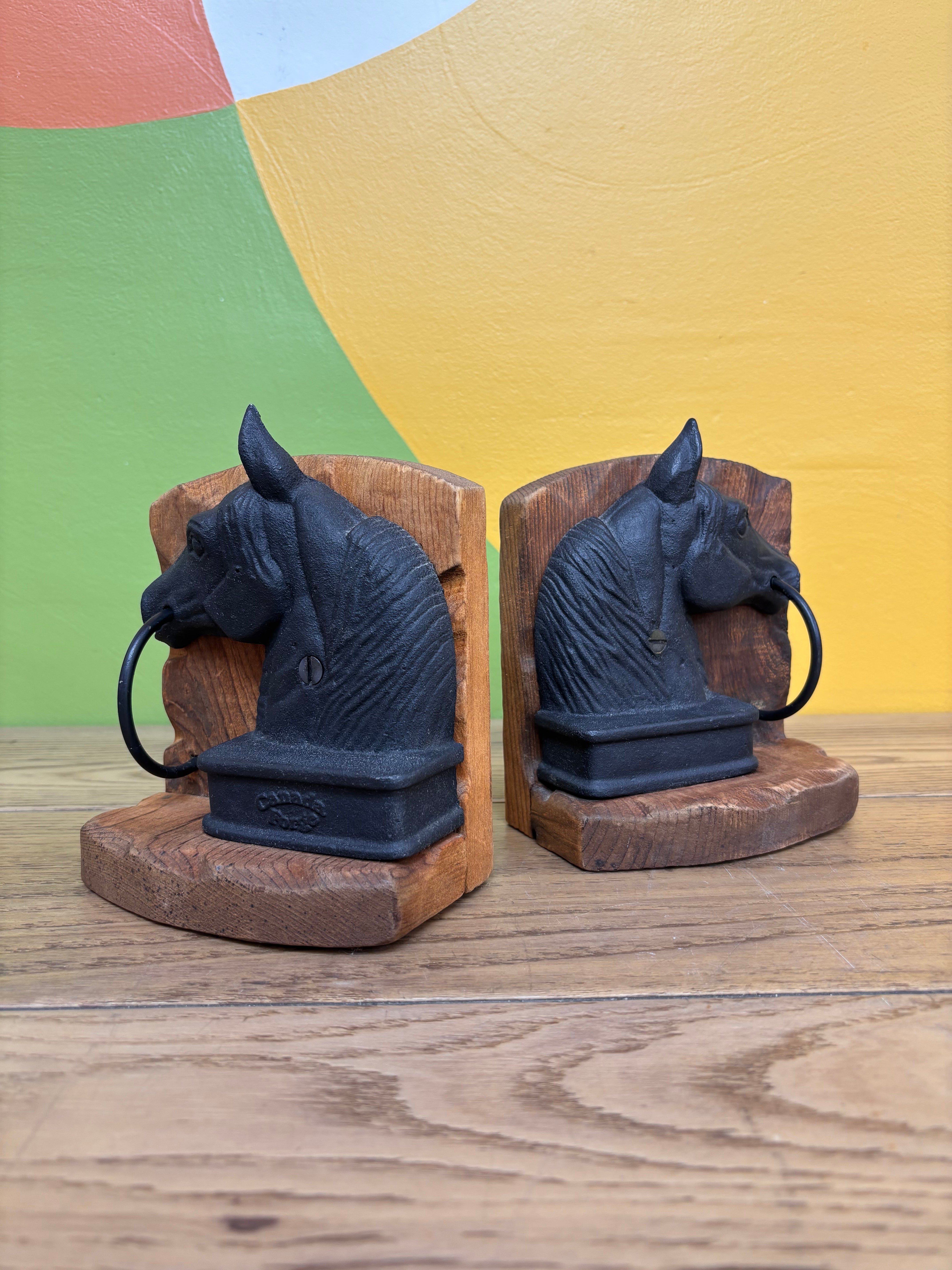 Horse Head Bookends