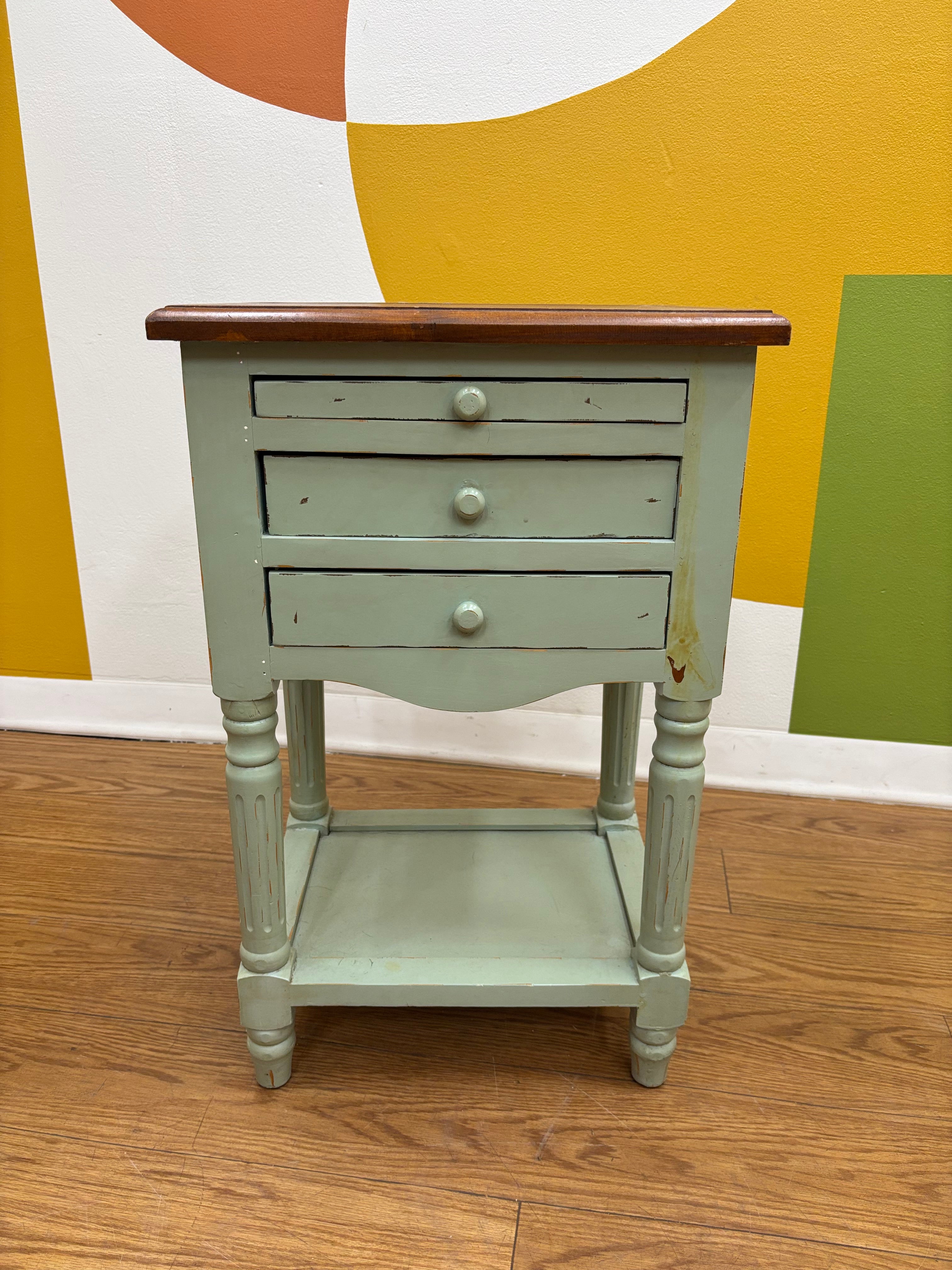 3 Drawer Side Table