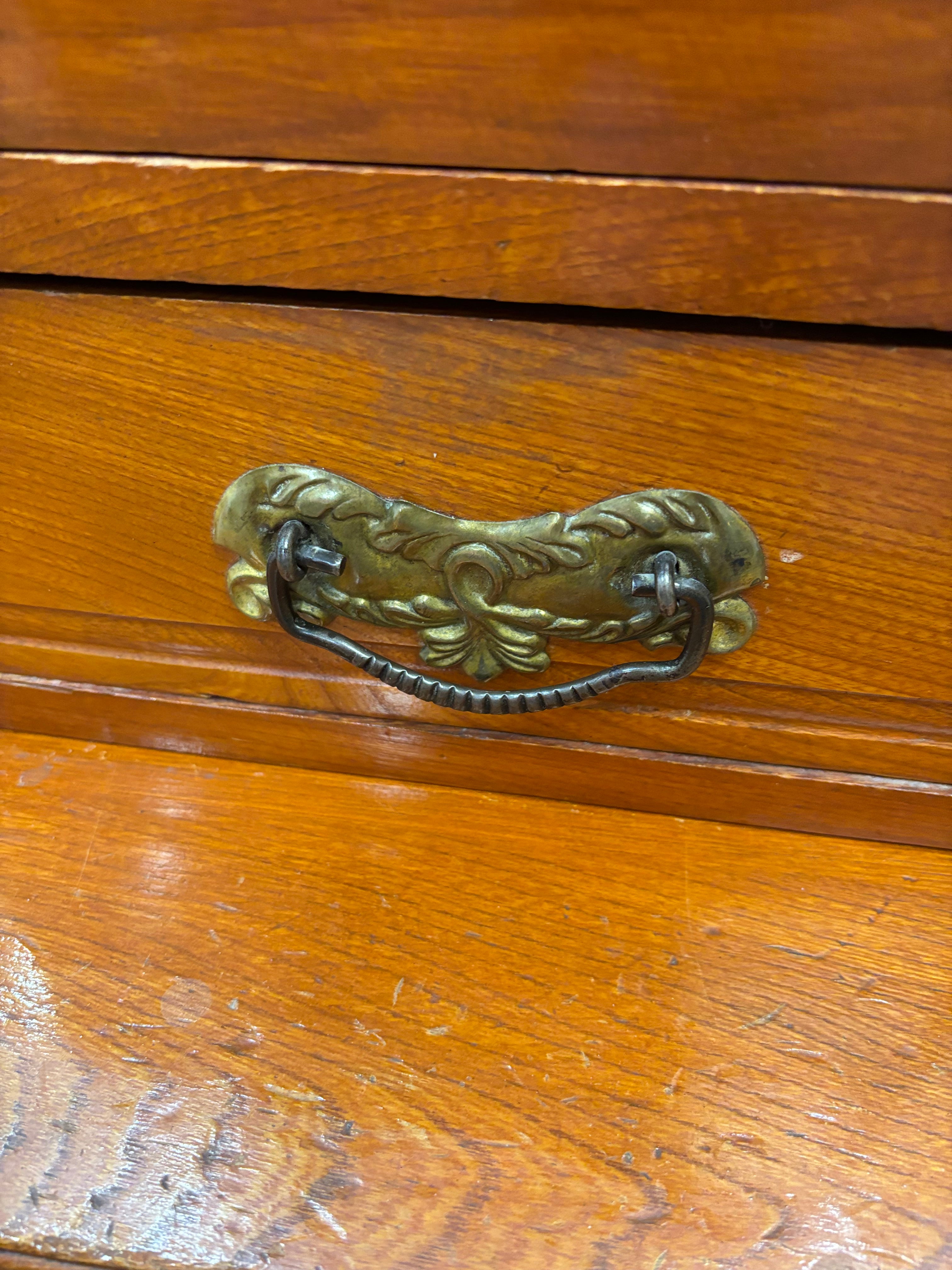 Wood Dresser with Mirror