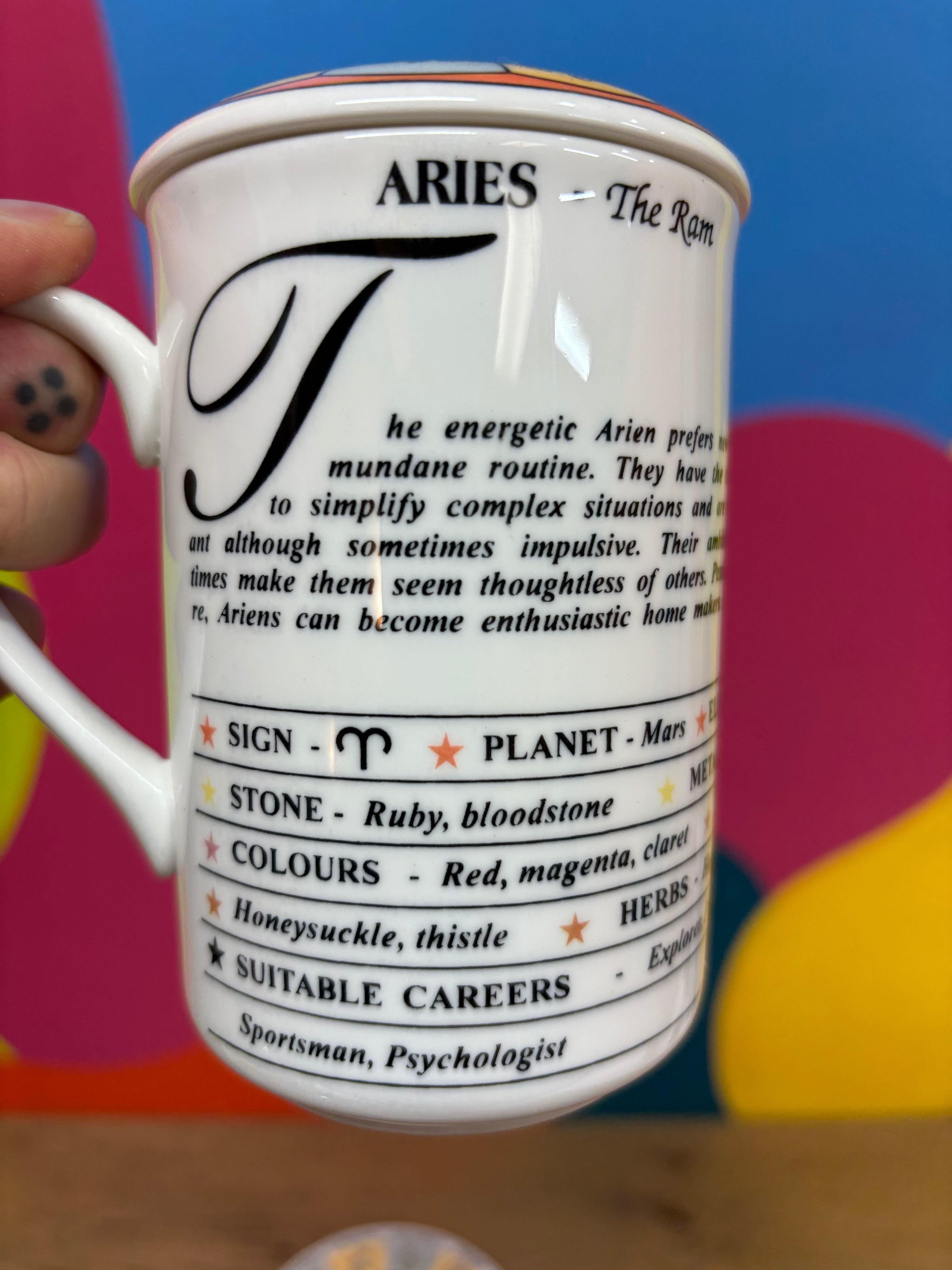 Zodiac Mug & Saucer - Aries