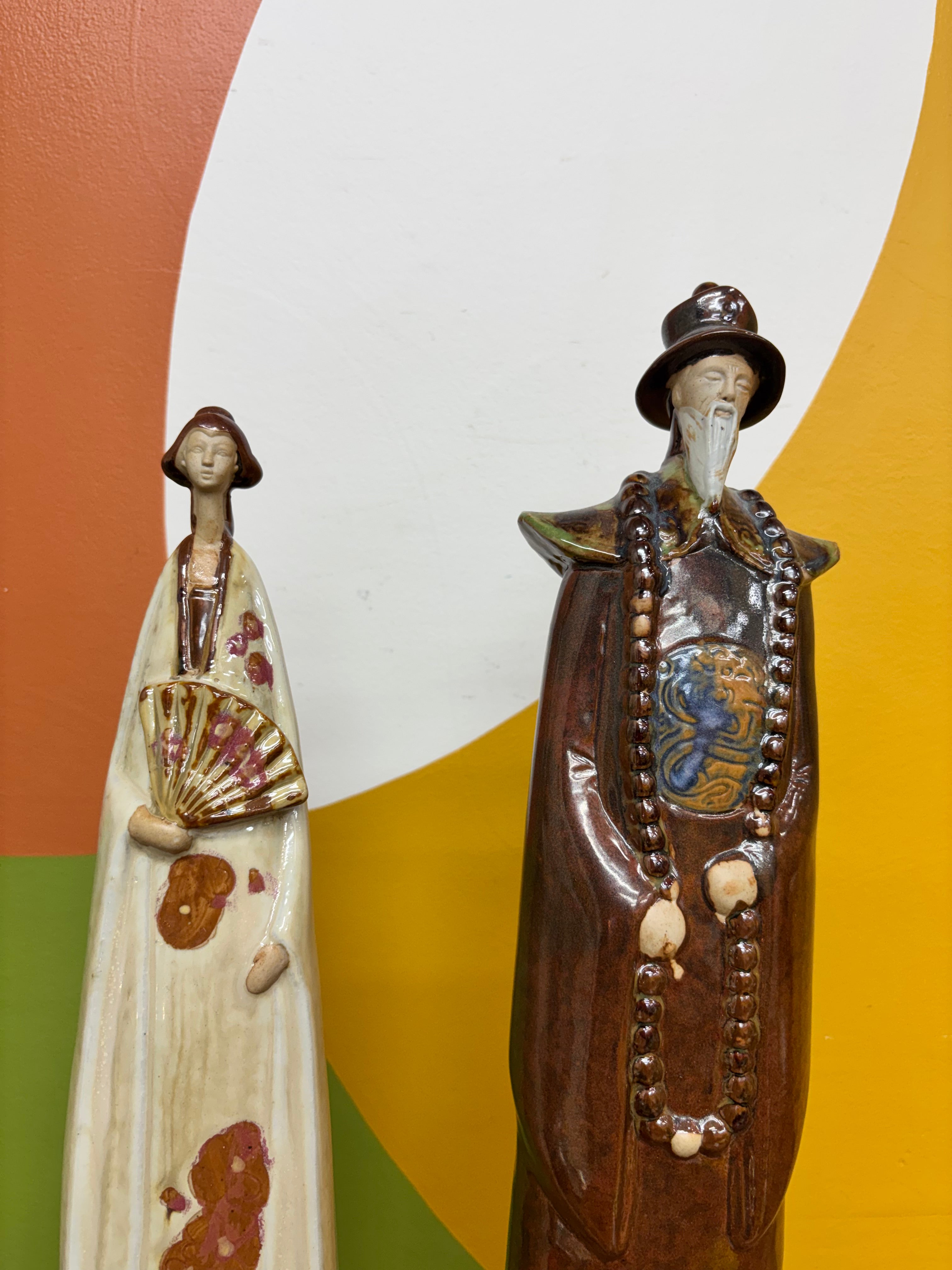 Glazed Pottery Figurines (2)