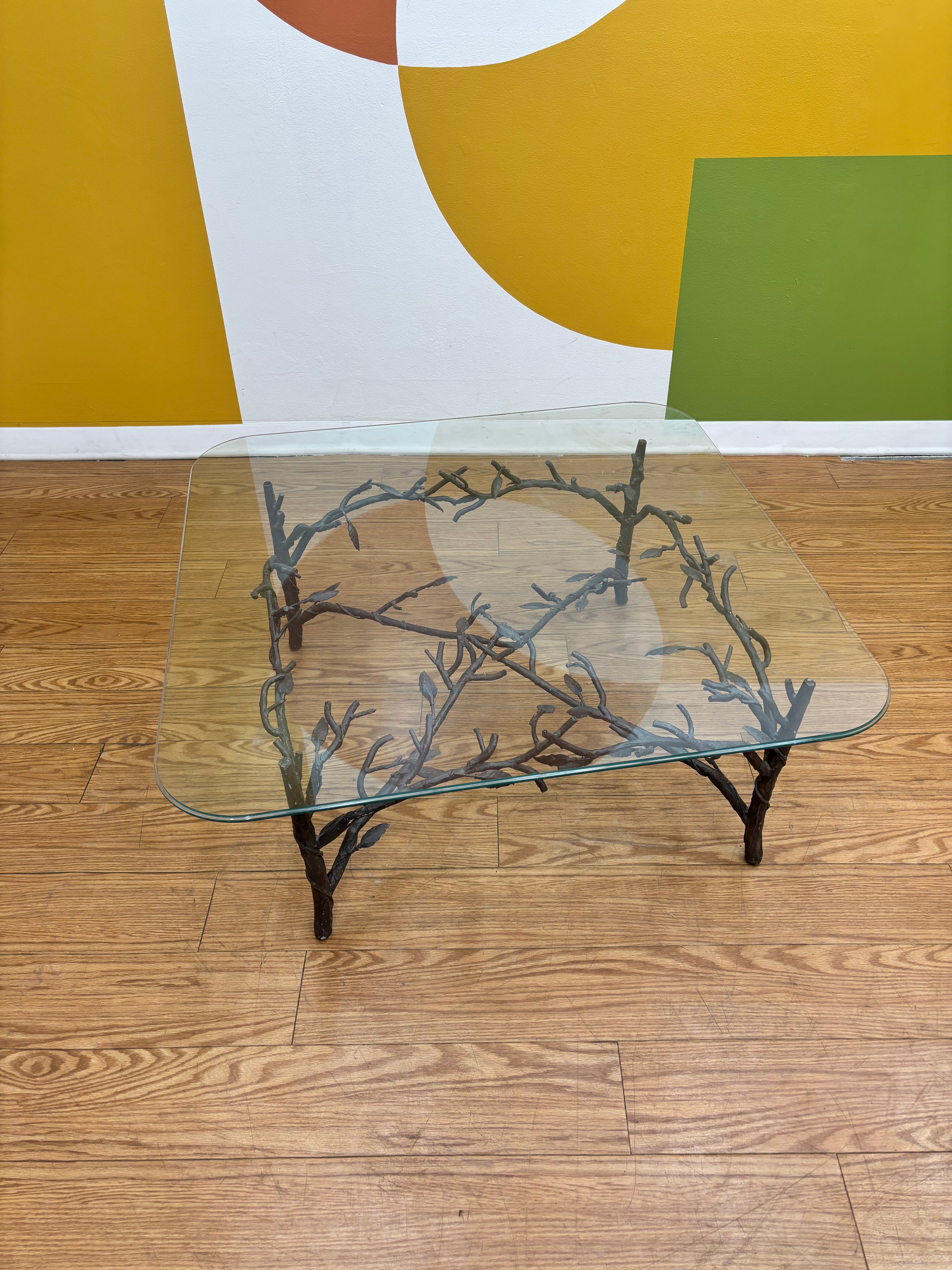 Wrought-Iron Tree Branch Coffee Table