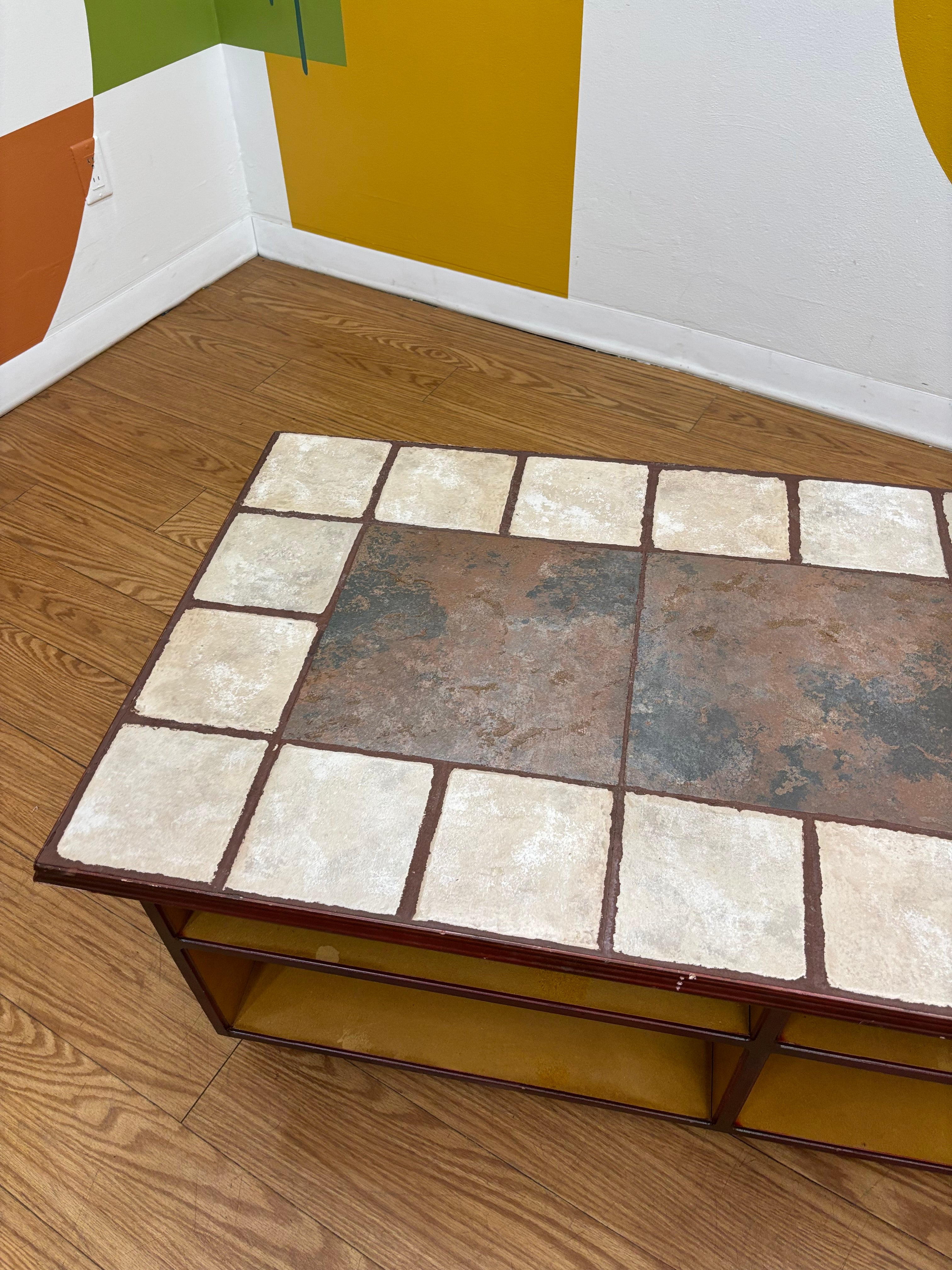 Tile Wood Coffee Table