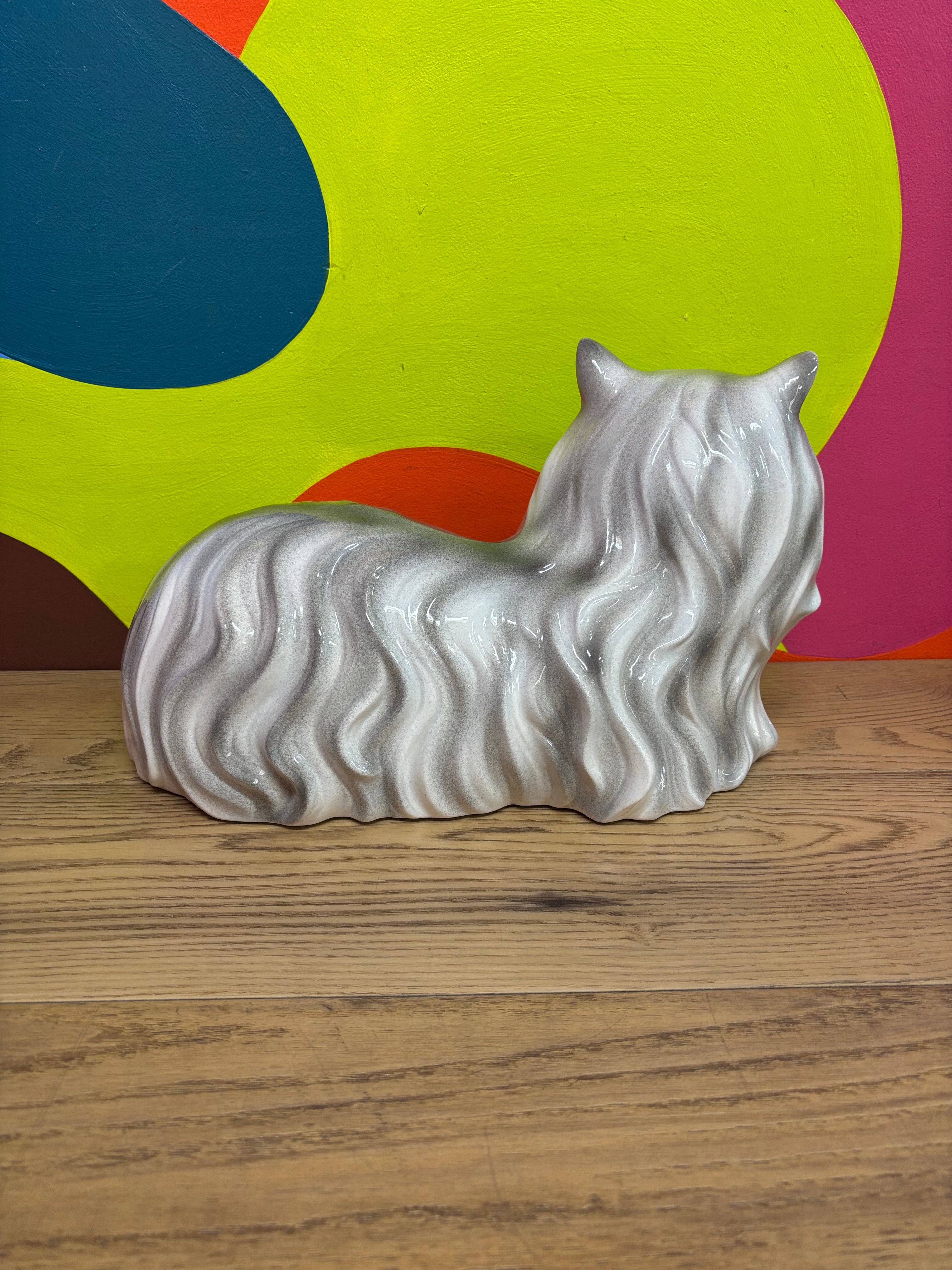 Ceramic Persian Cat Statue