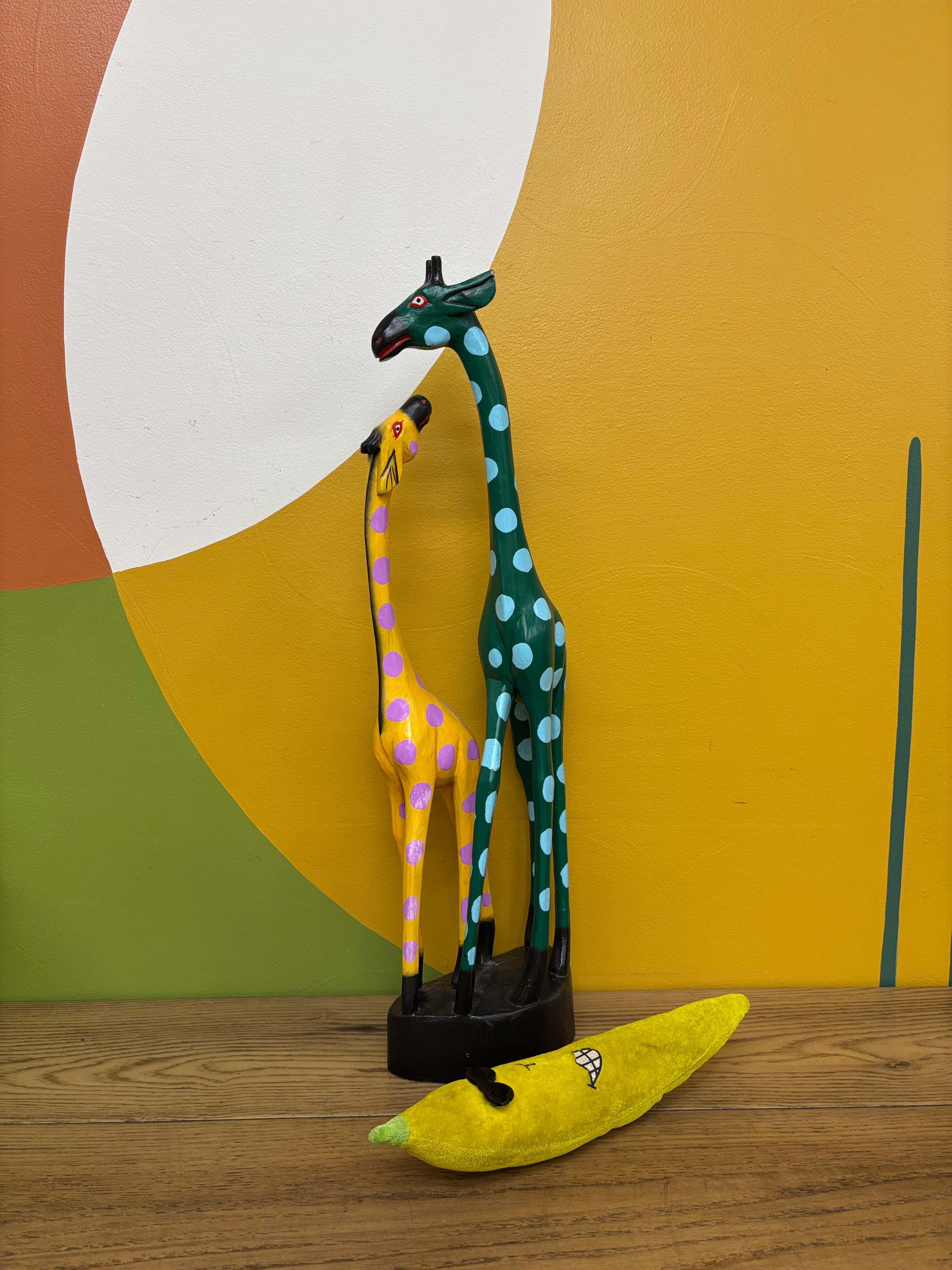 Polka Dot Giraffe Statue