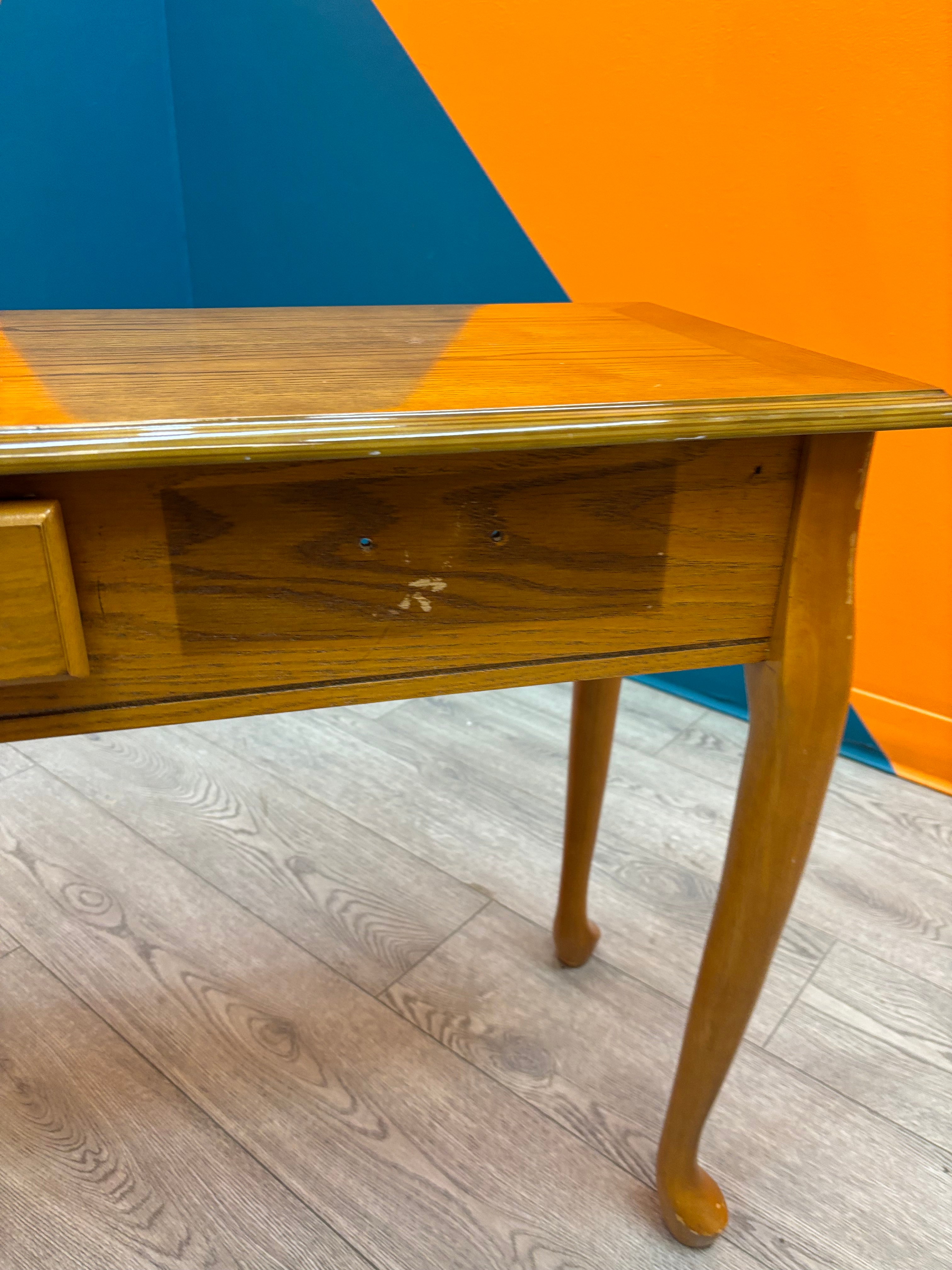 Brown Wood Console Table