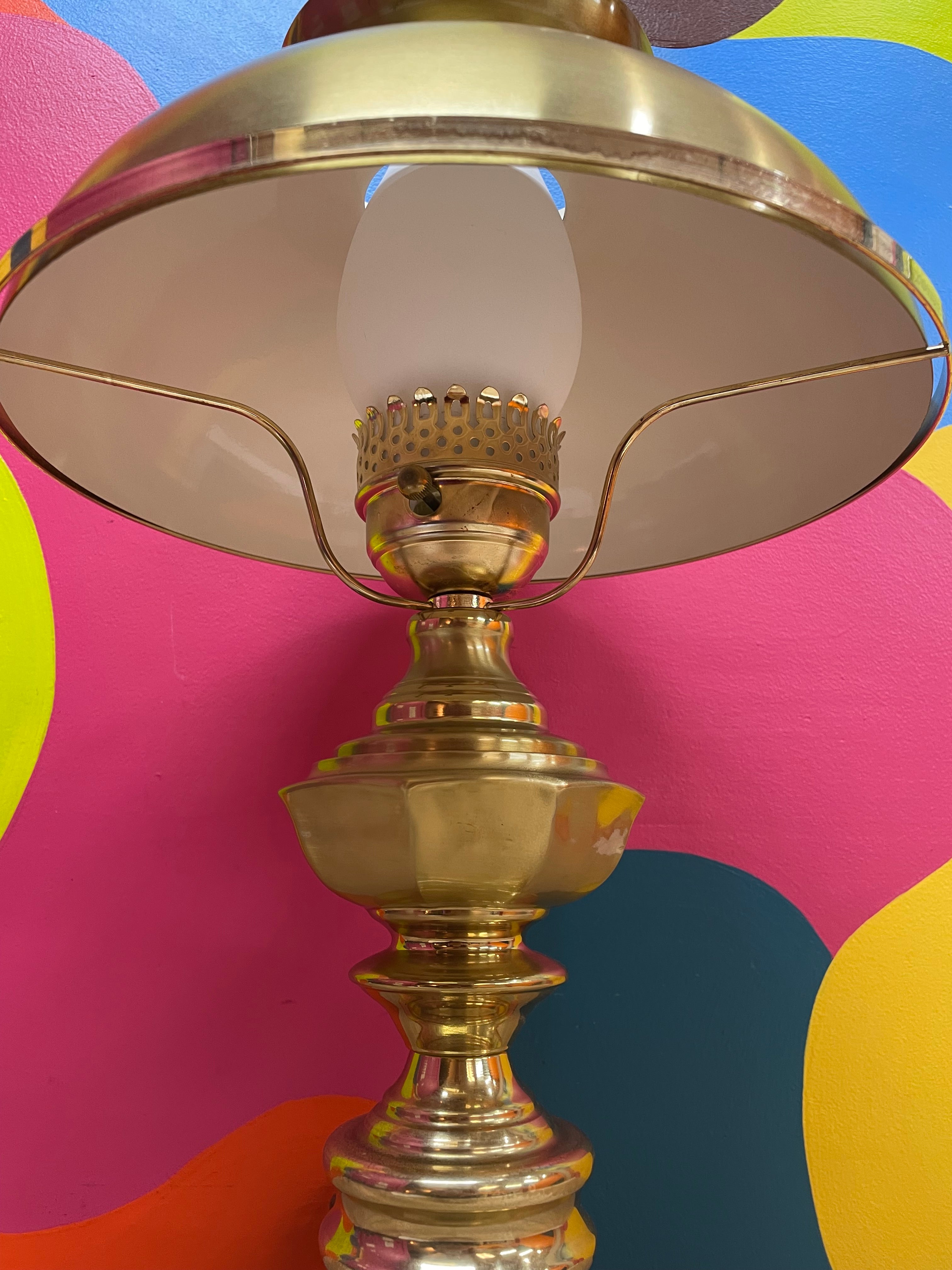 Gold Metal Hurricane Lamp