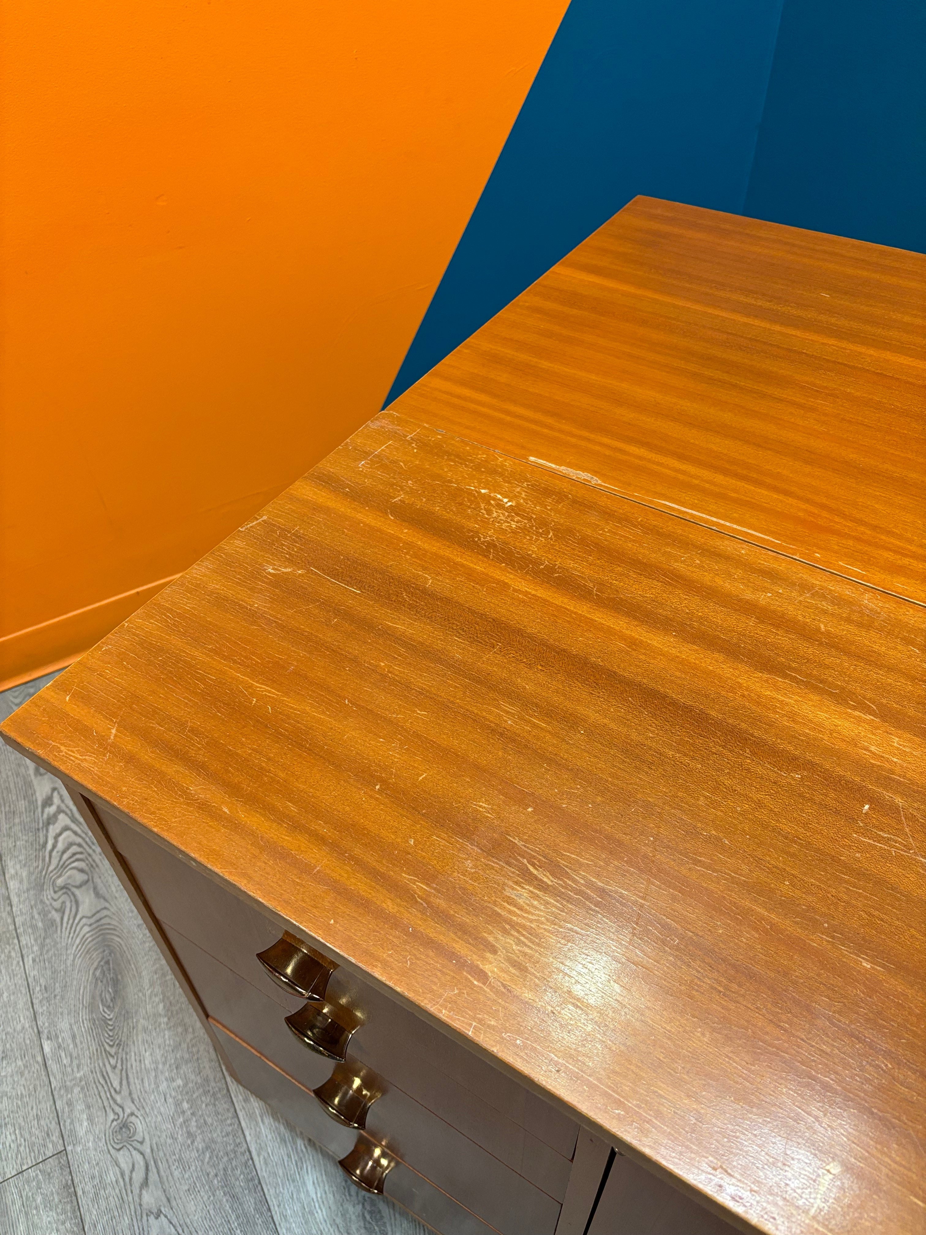 Drop Leaf Wood Cabinet