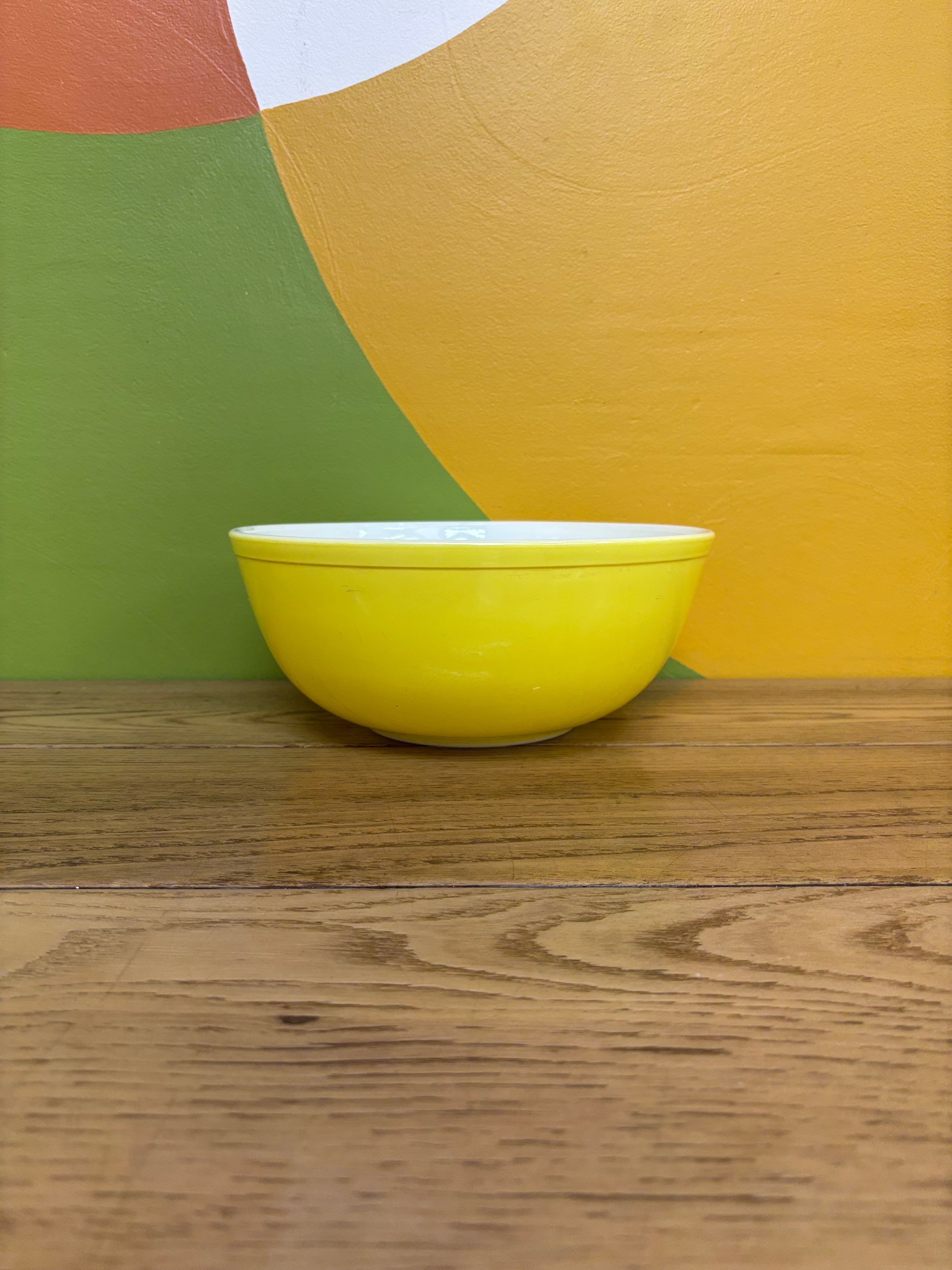 Yellow Pyrex Mixing Bowl