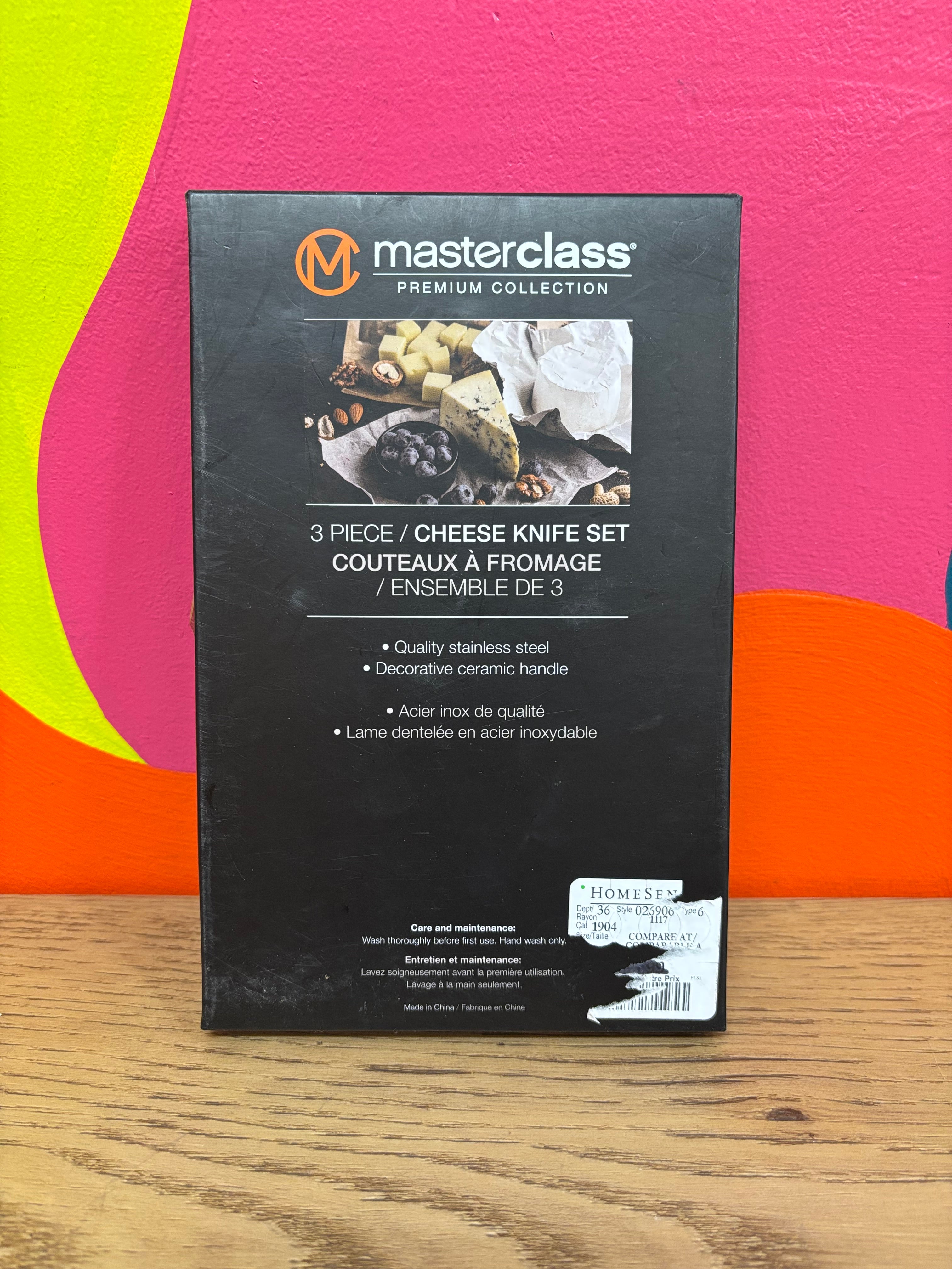 Masterclass 3 Piece Cheese Knife Set
