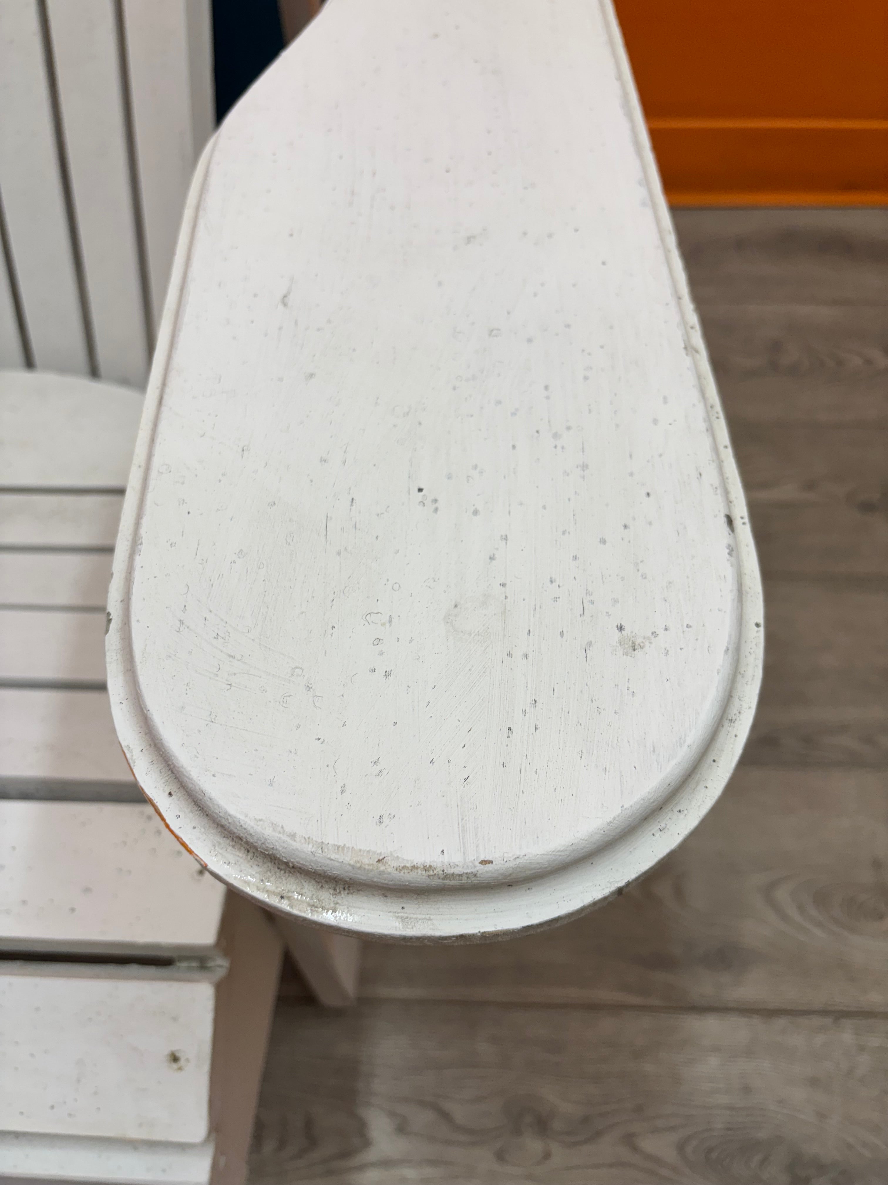 White Wood Adirondack Lounge Chair #2