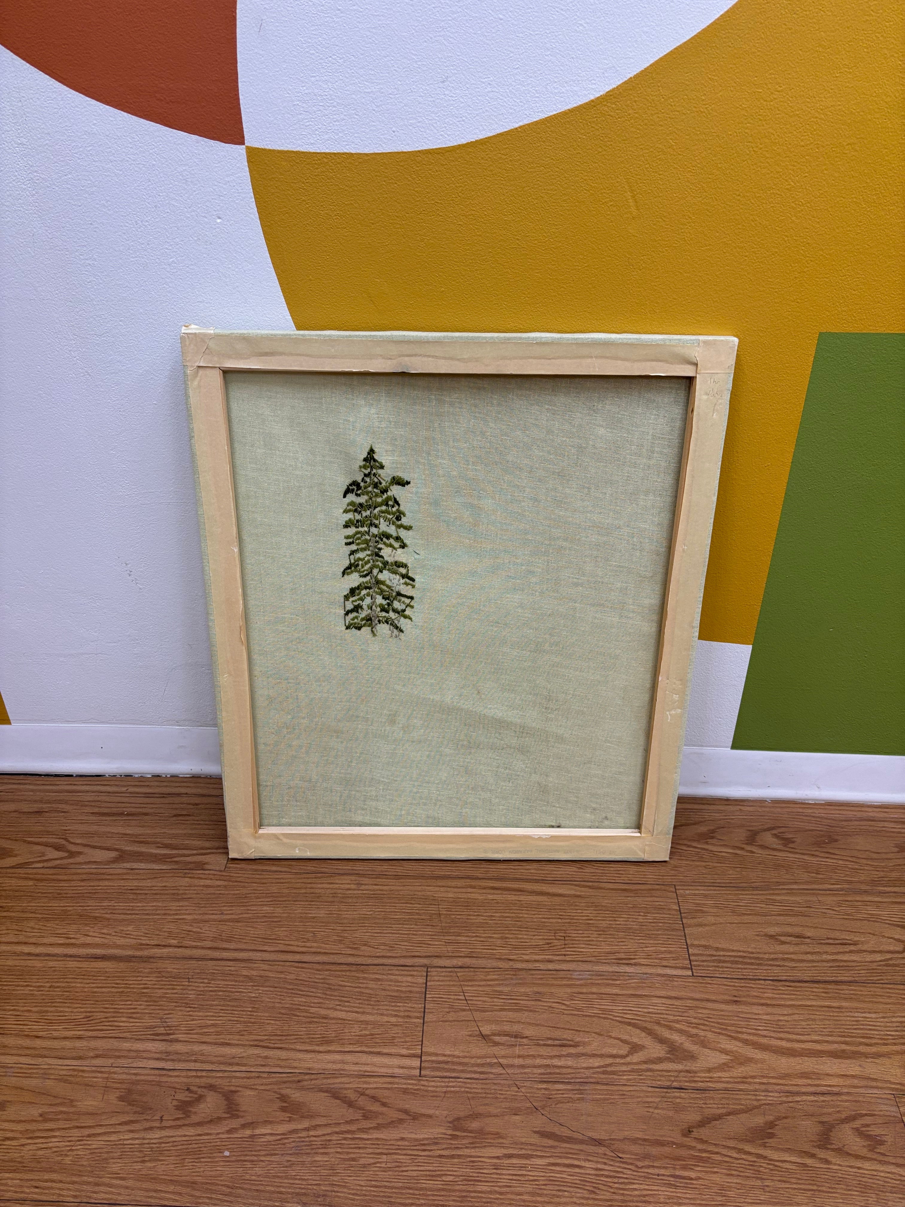 Embroidered Tree Art