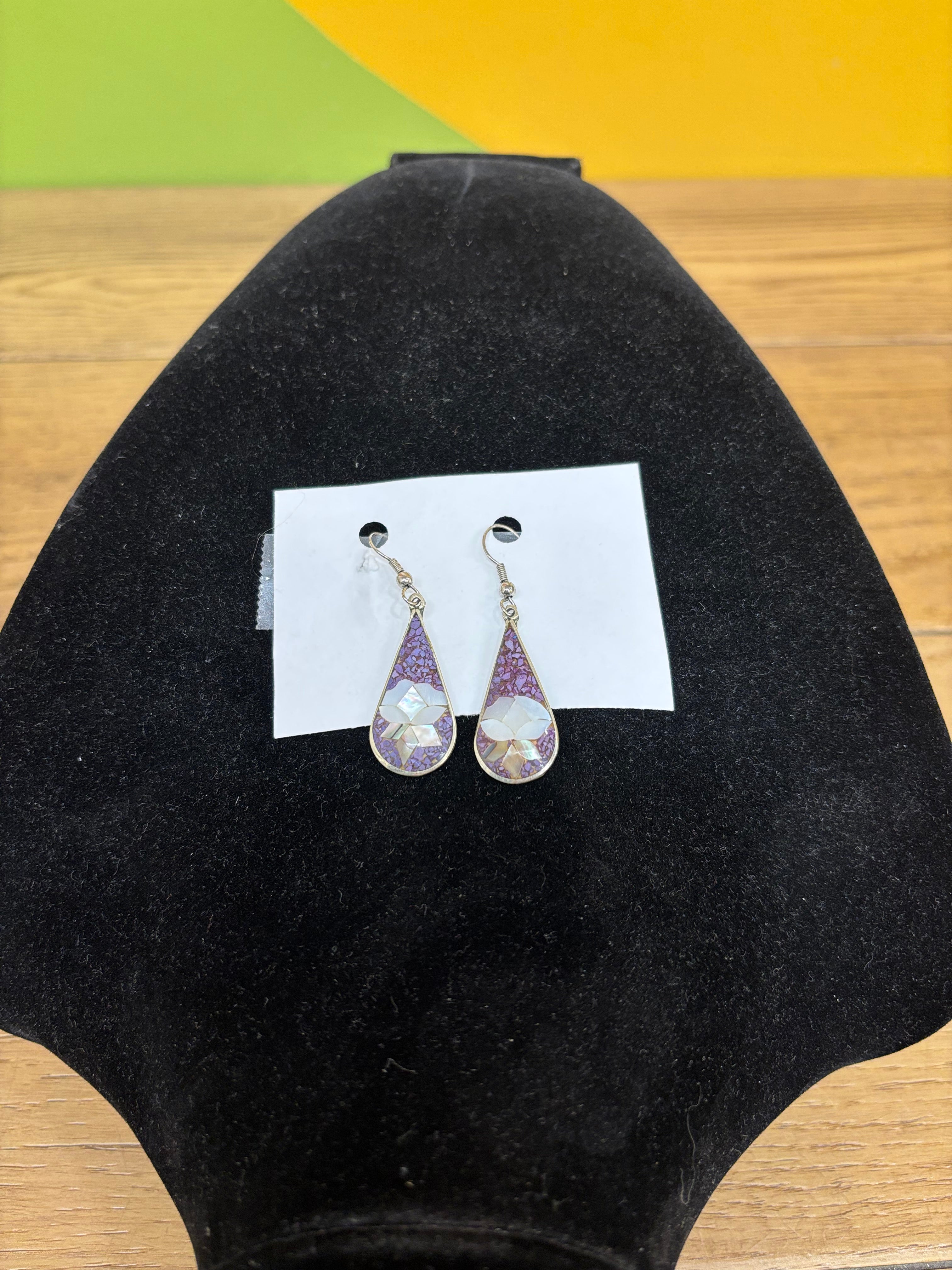 Mother of Pearl Inlay Earrings