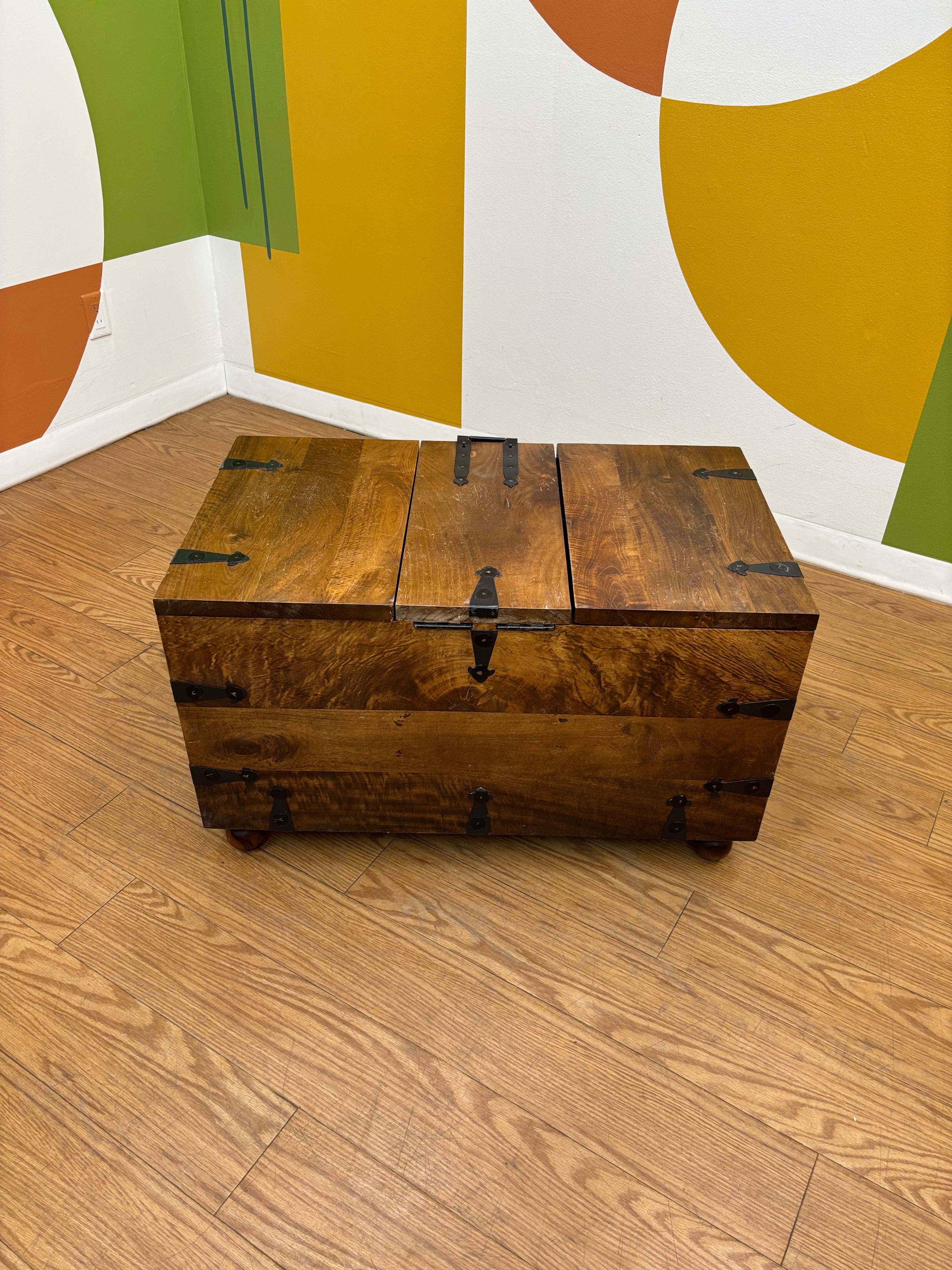 Wood Trunk Coffee Table