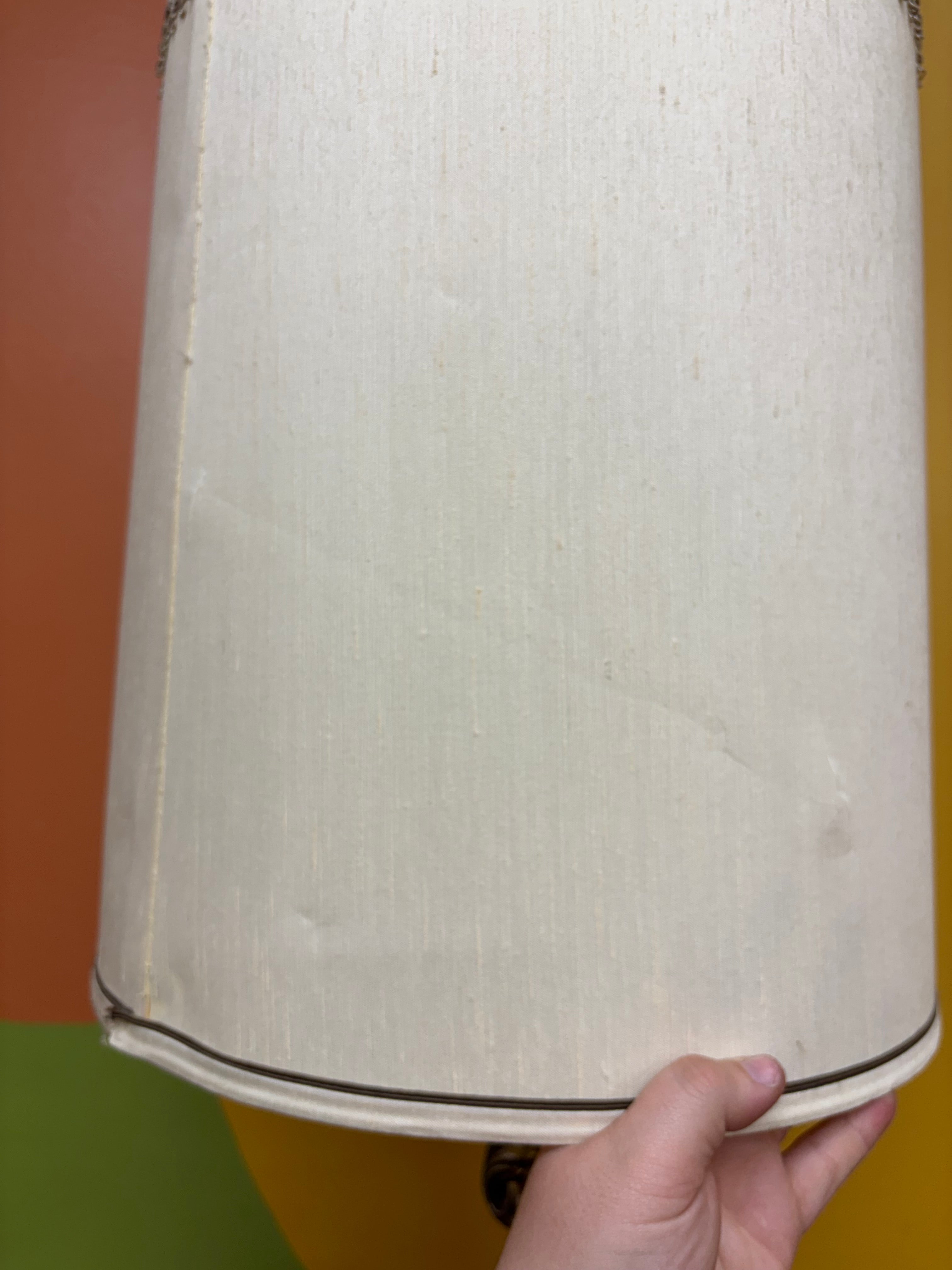 Amber Glass Table Lamp