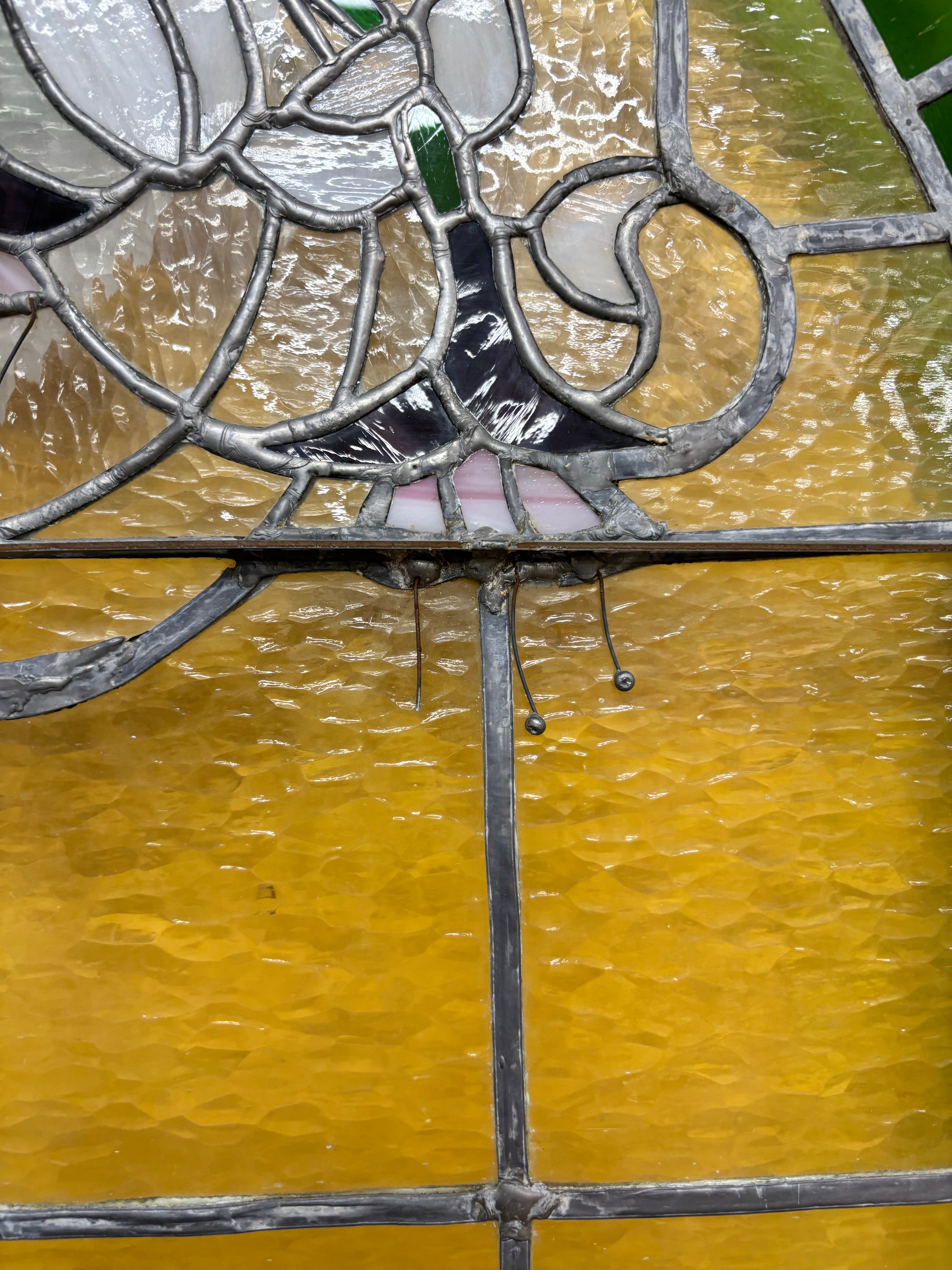 Large Stained Glass Window Panel