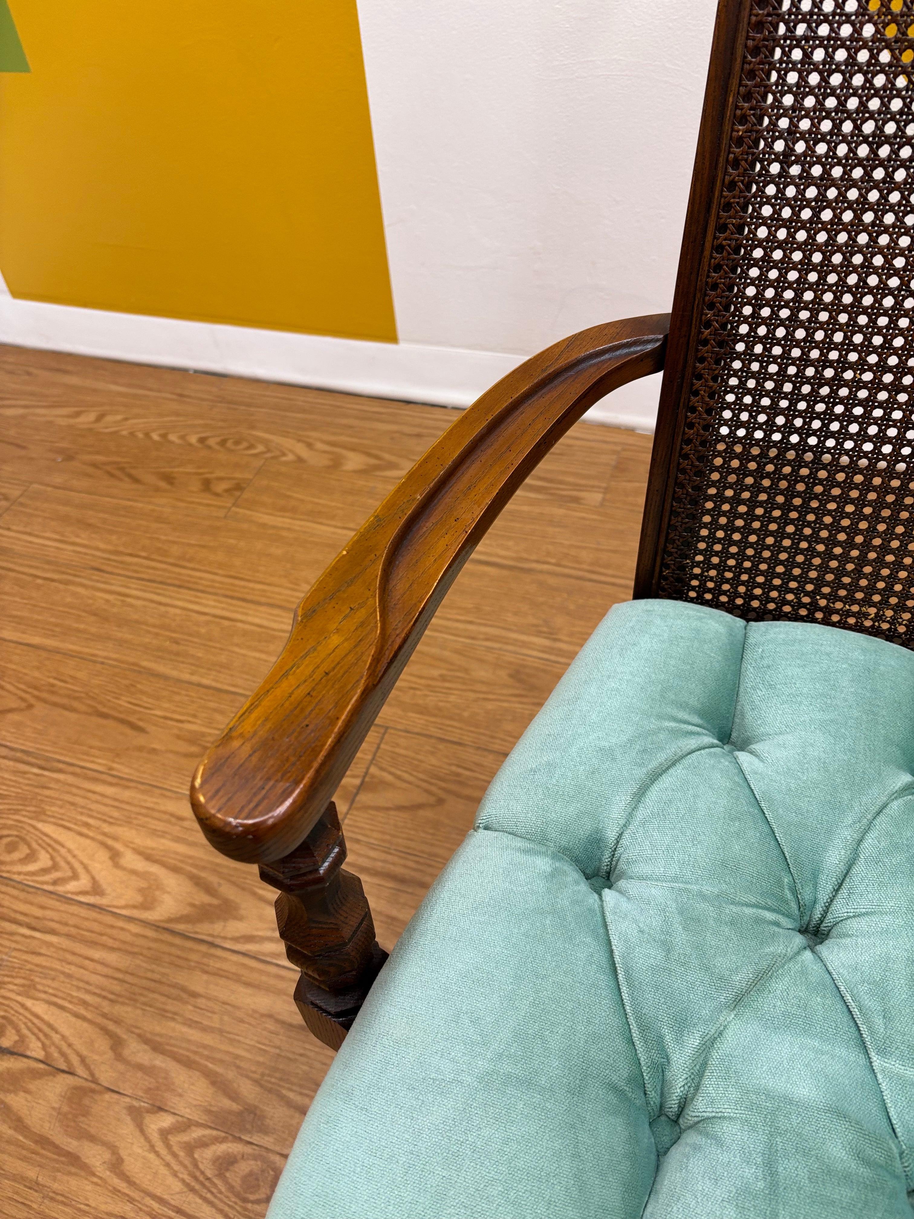 Woven Cane Dining Chair