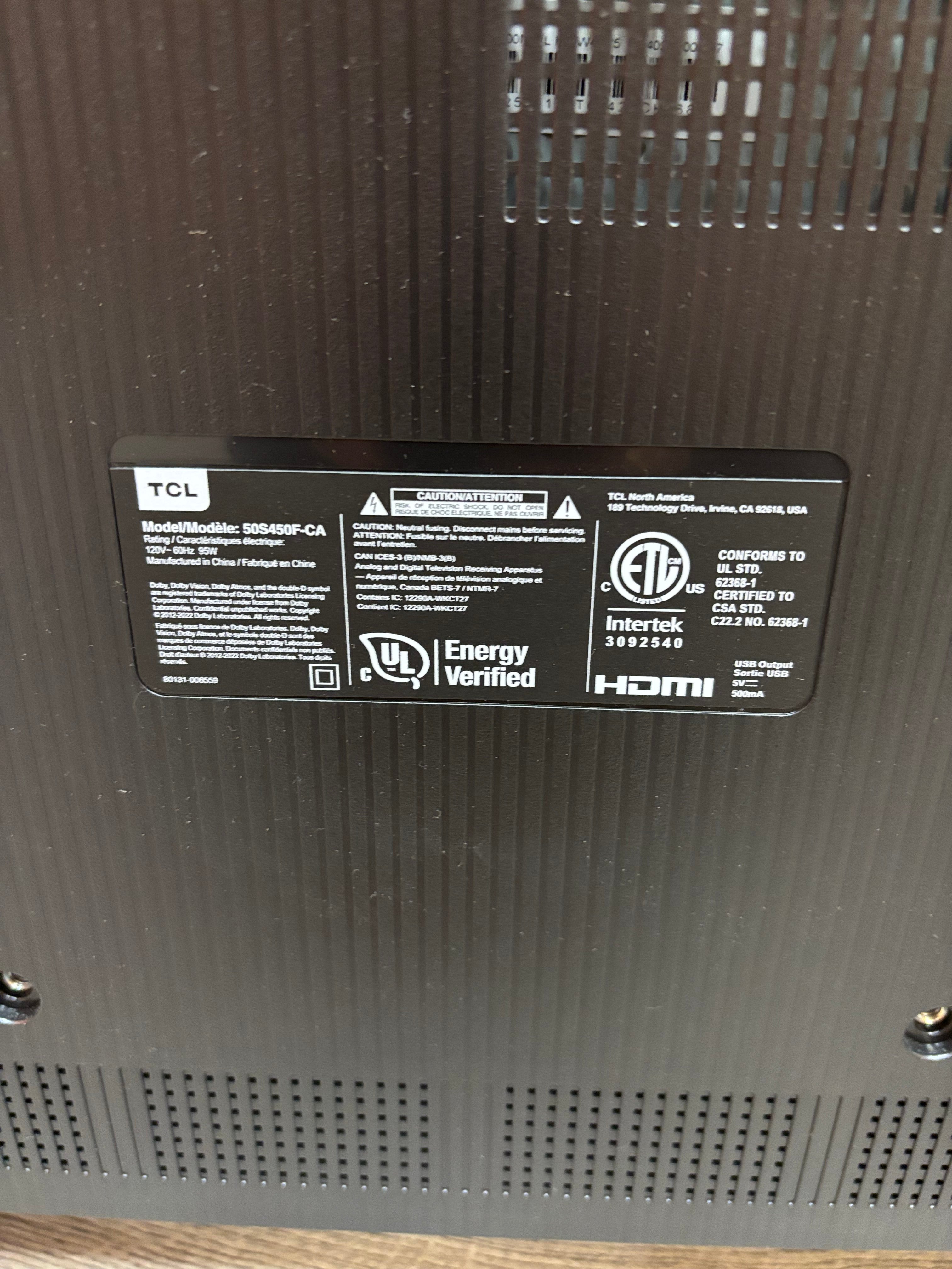 TCL 50" LED Smart TV with Fire TV