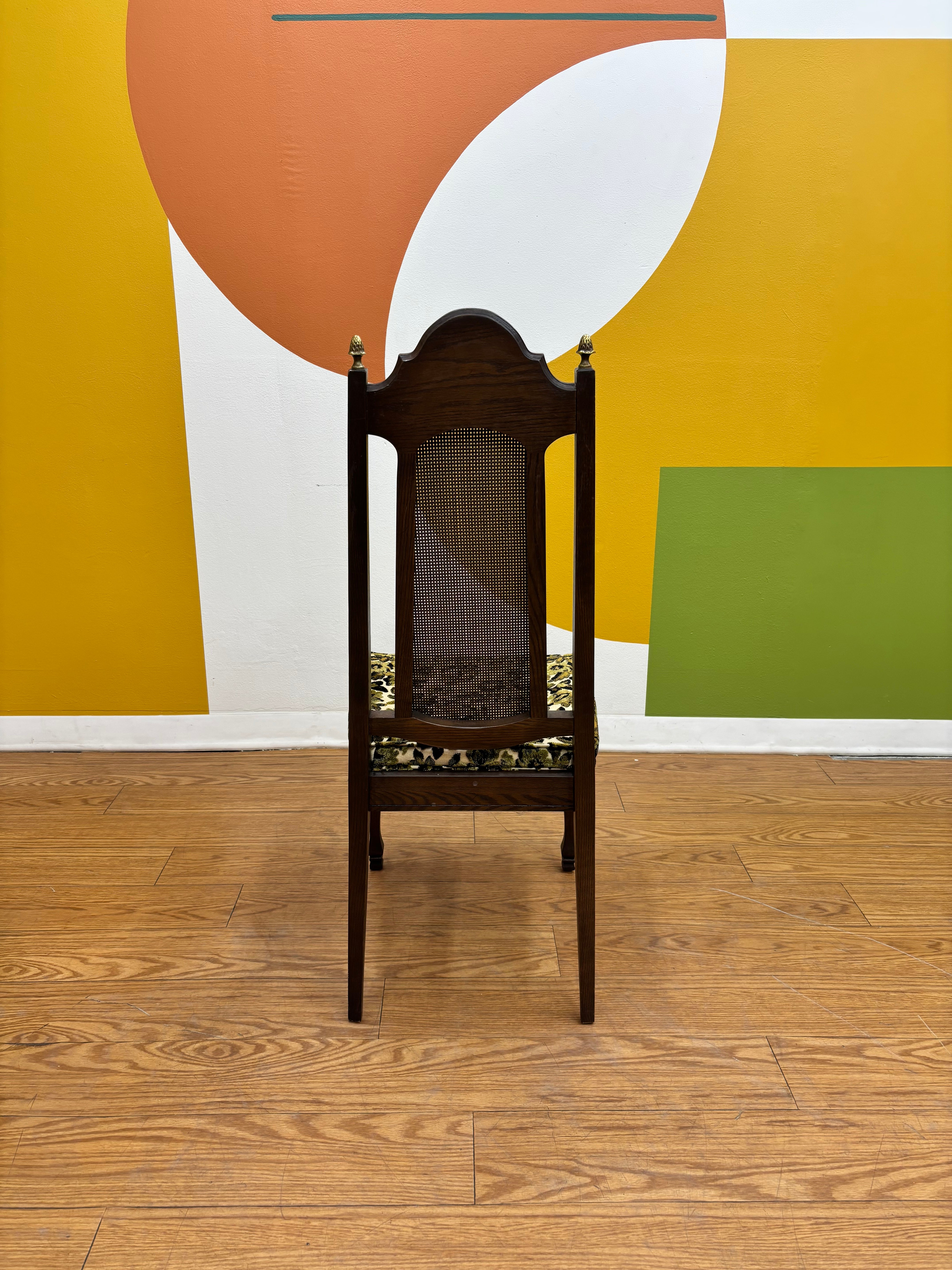 Green Floral Dining Chair (4)