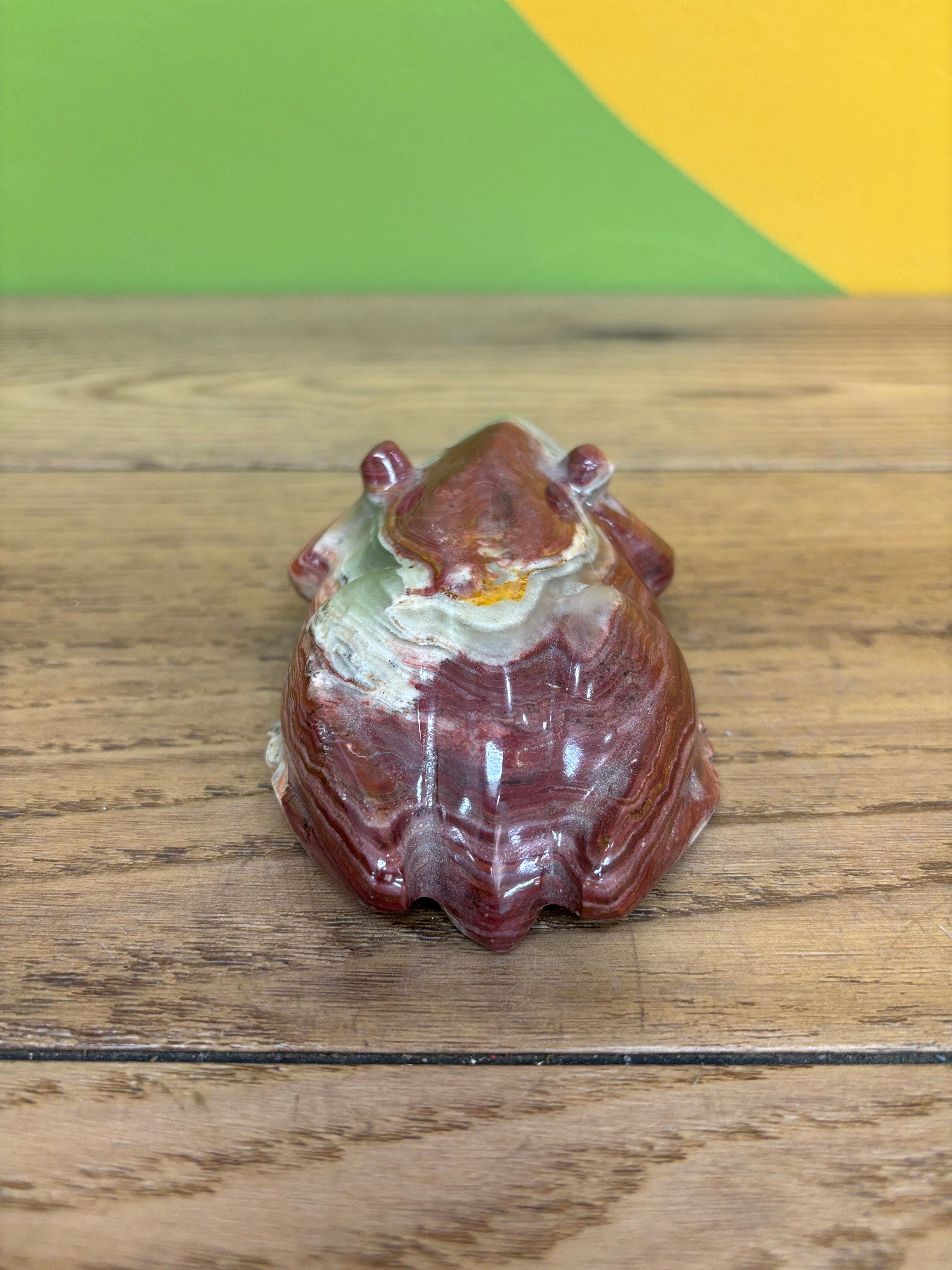 Stone Frog Figurine