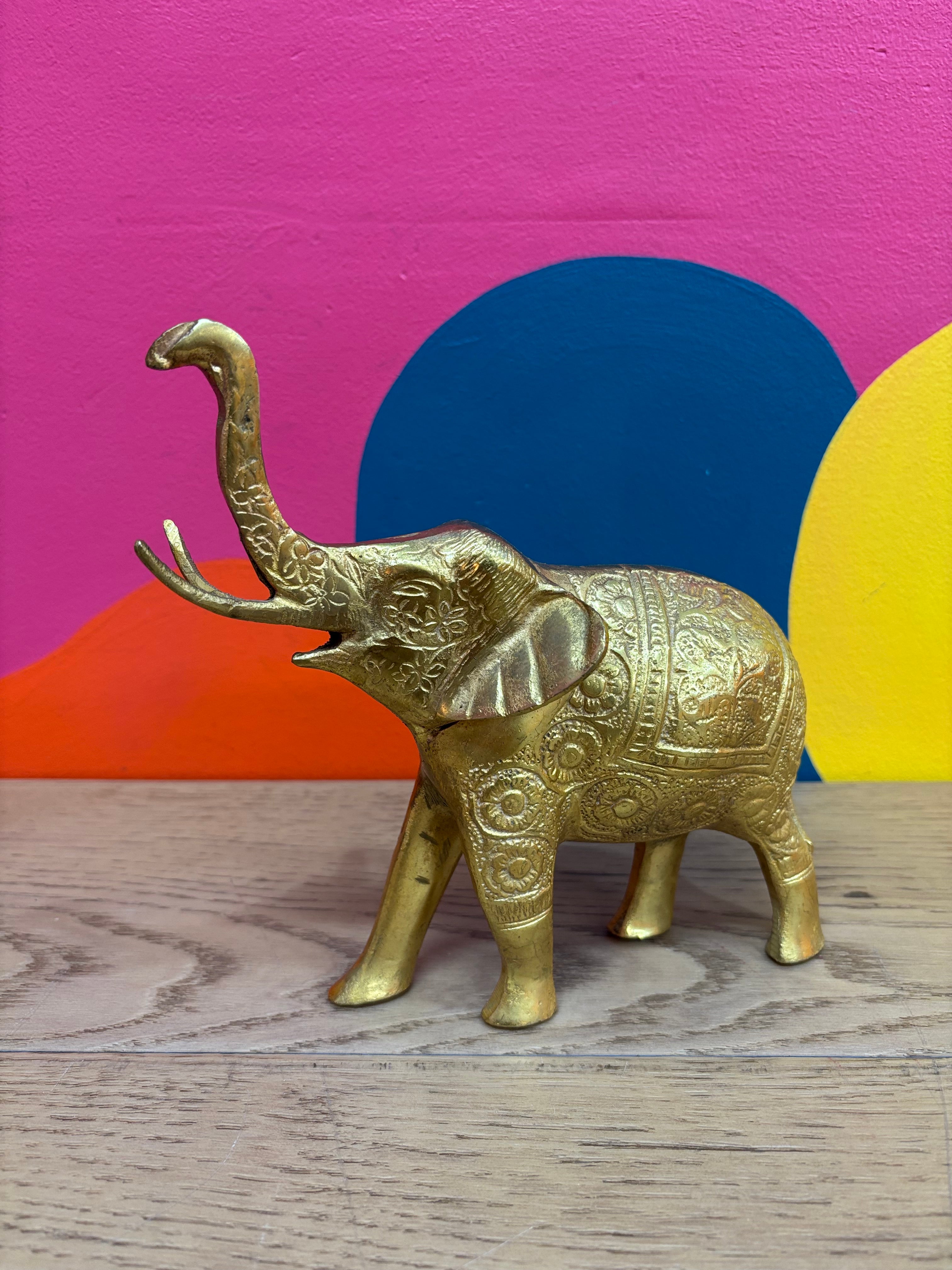 Brass Elephant Figurine