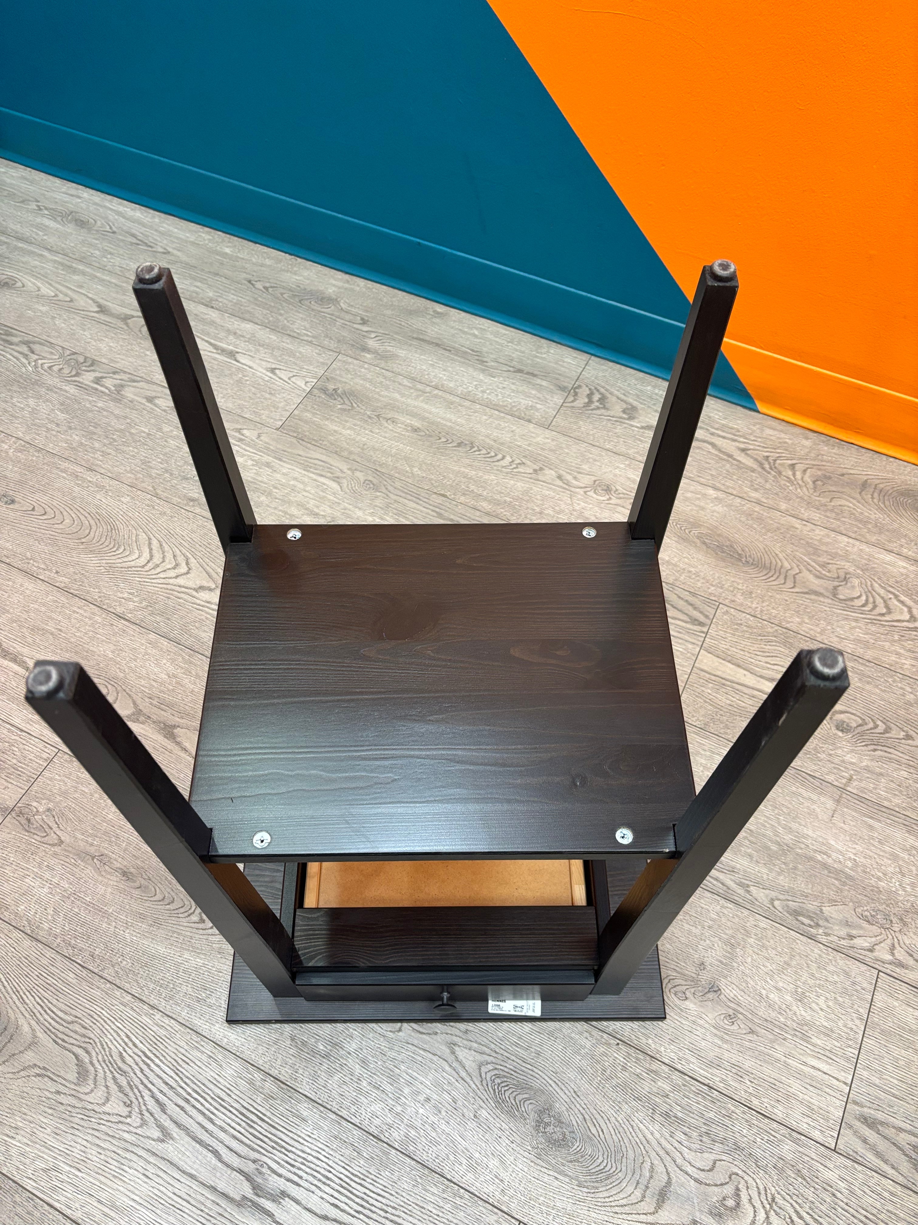 Square Black Side Table