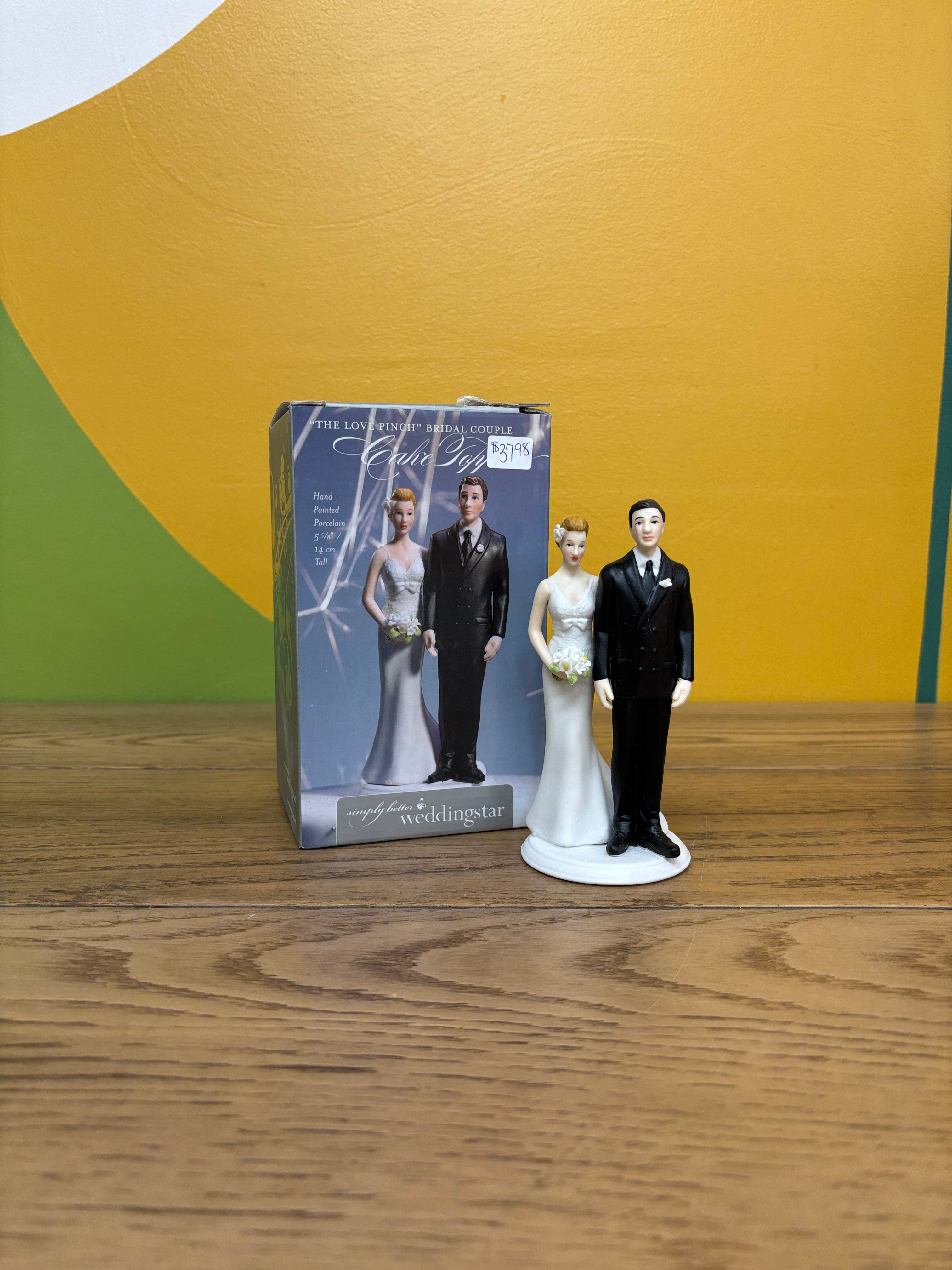 Ceramic Wedding Cake Topper
