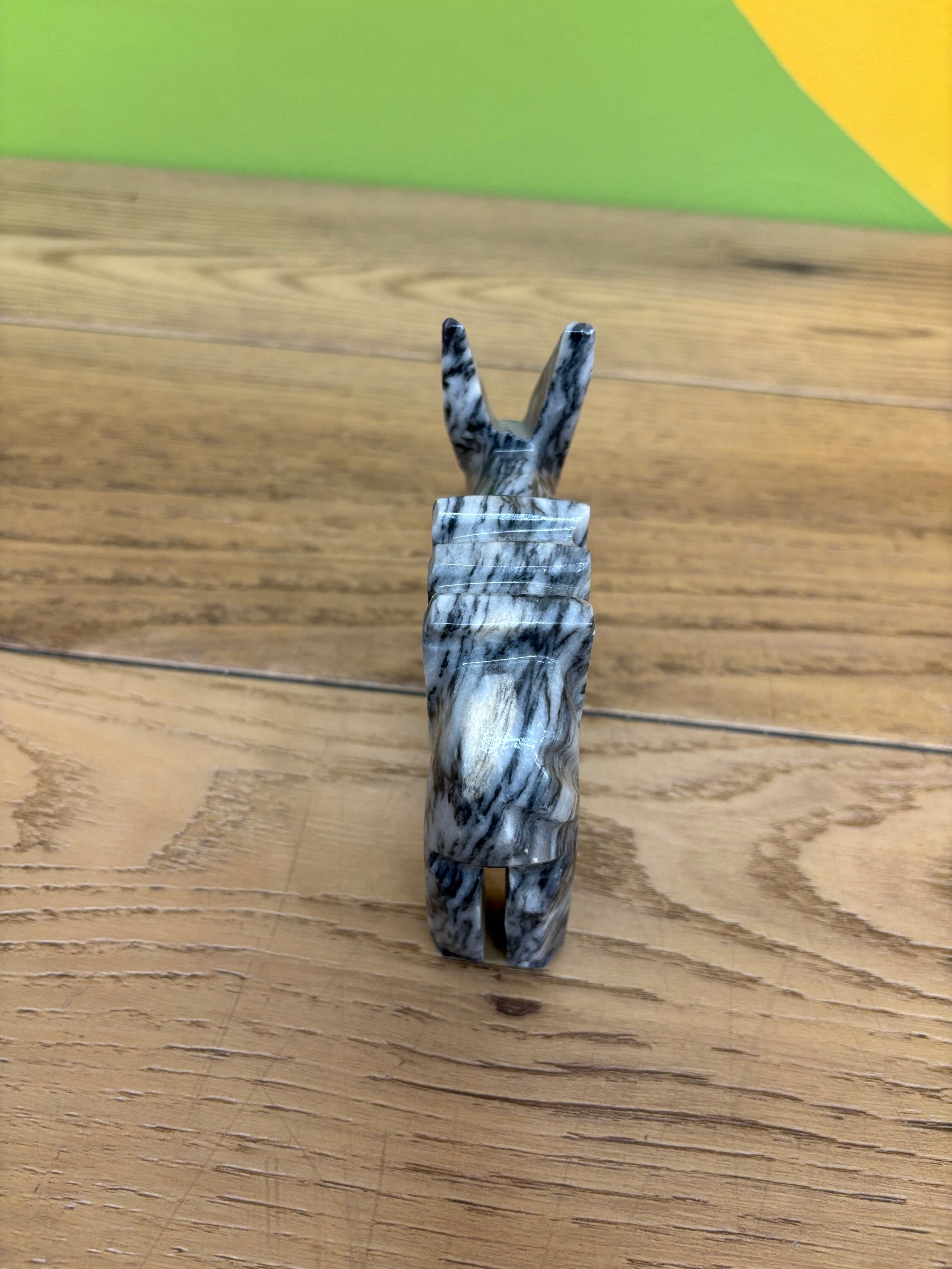 Stone Donkey Figurine