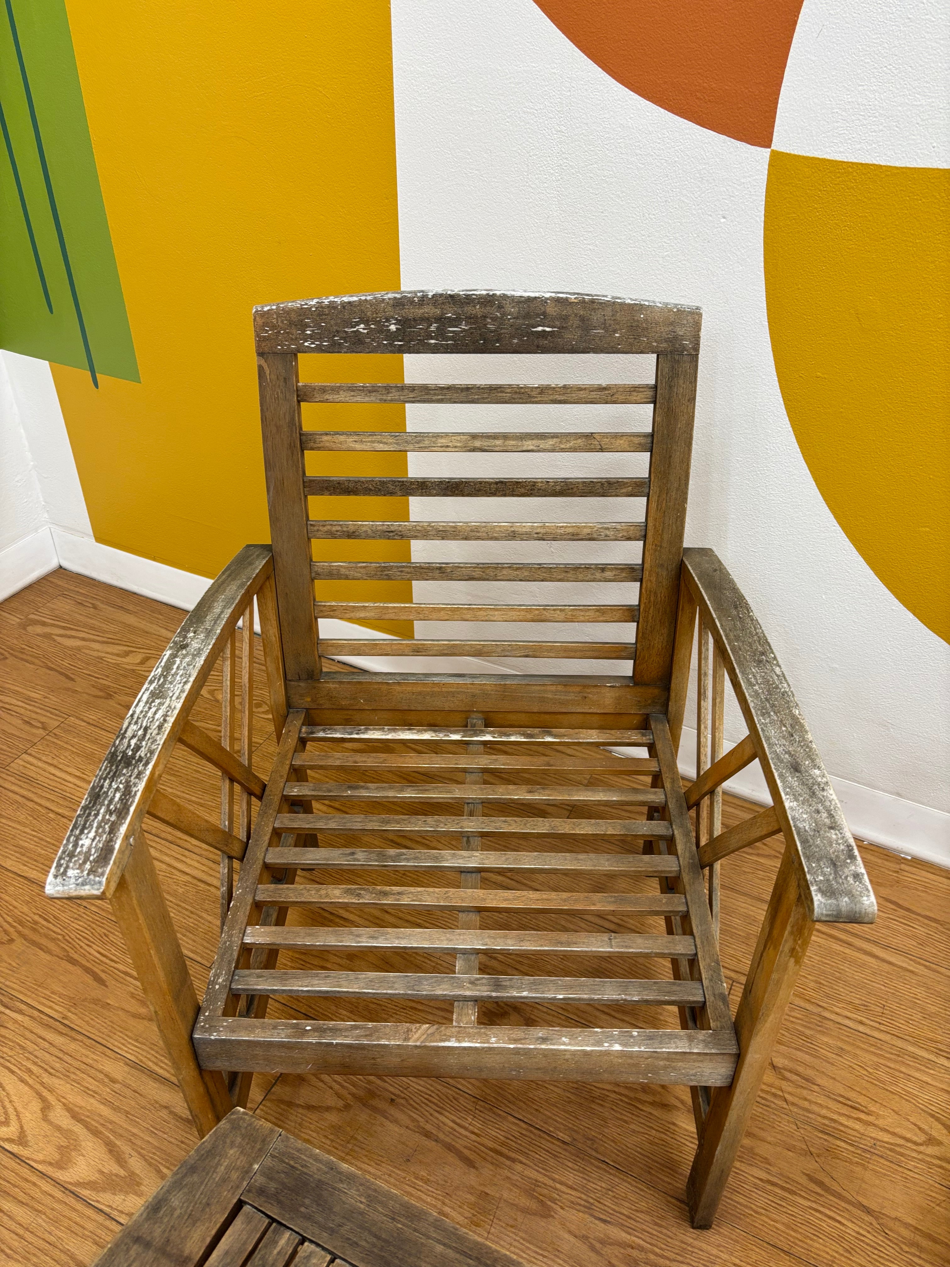 Safavieh Wood Patio Chairs & Coffee Table