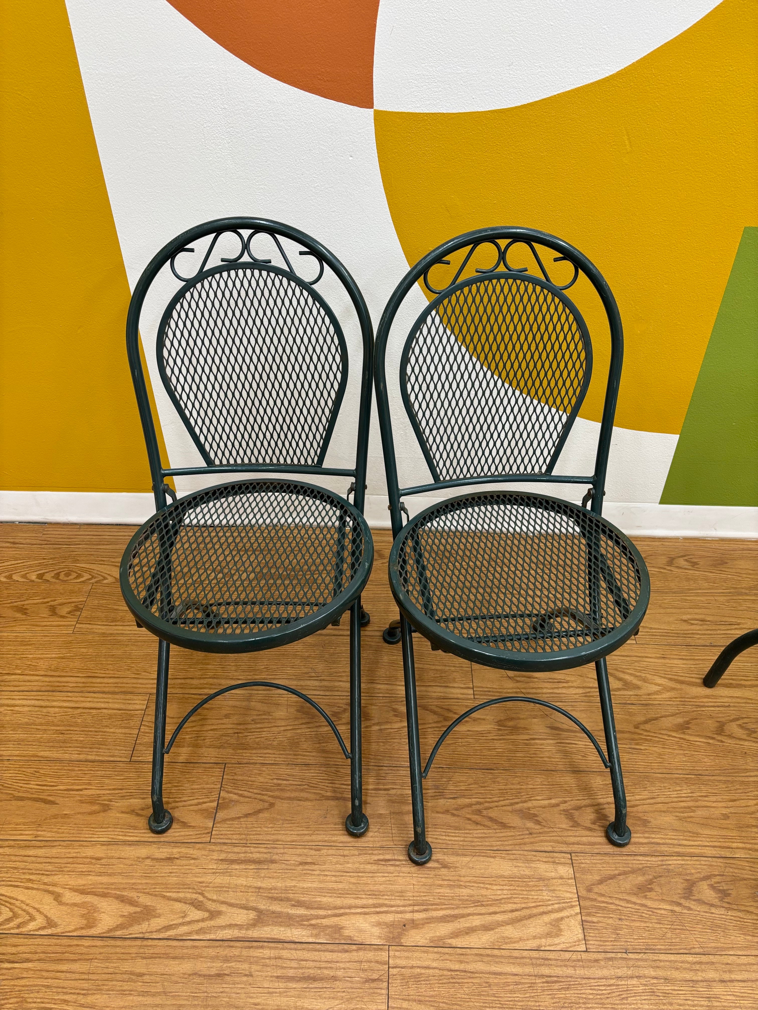 3 Piece Green Bistro Set