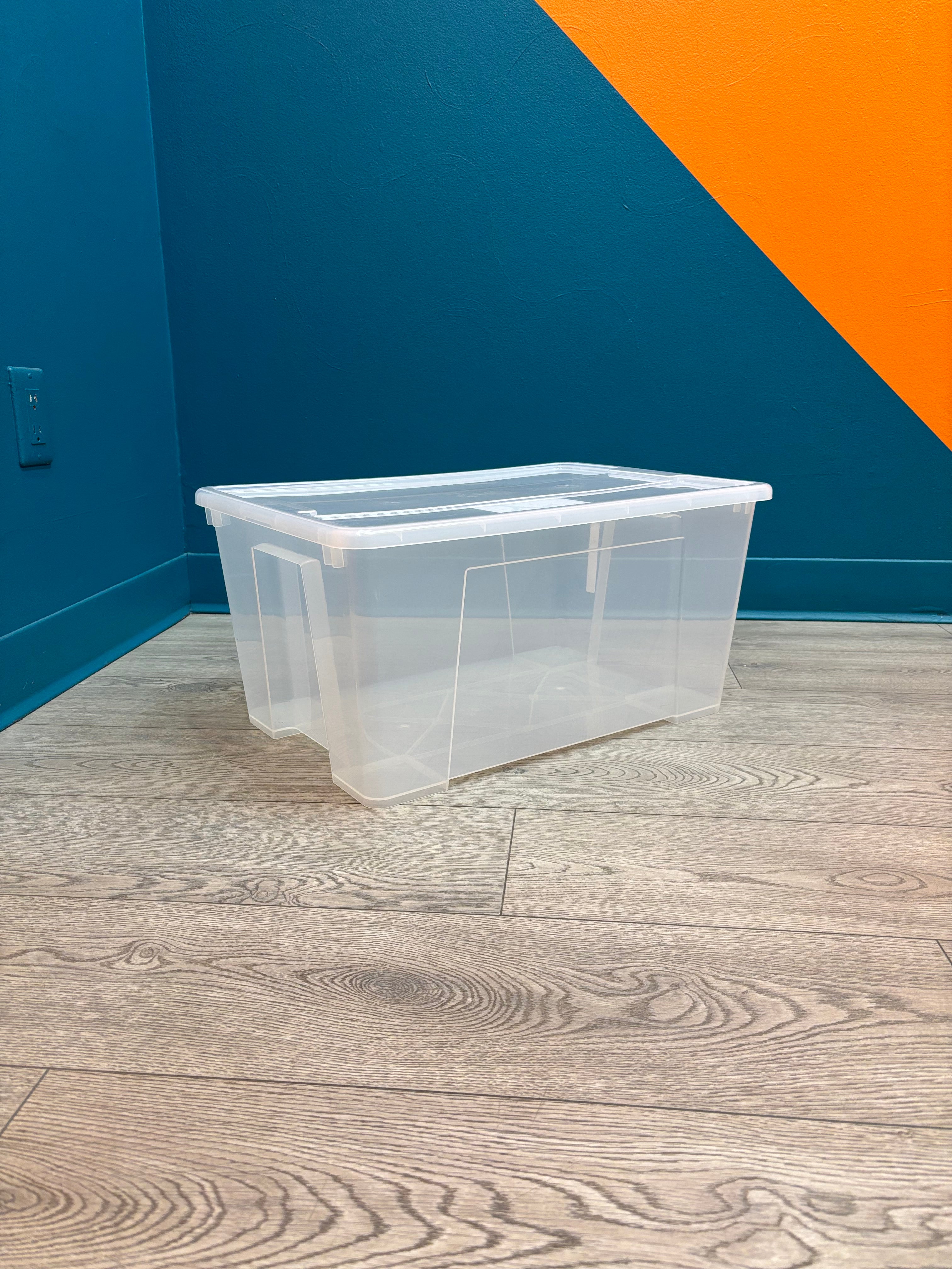 Clear Ikea Storage Bin (SAMLA)