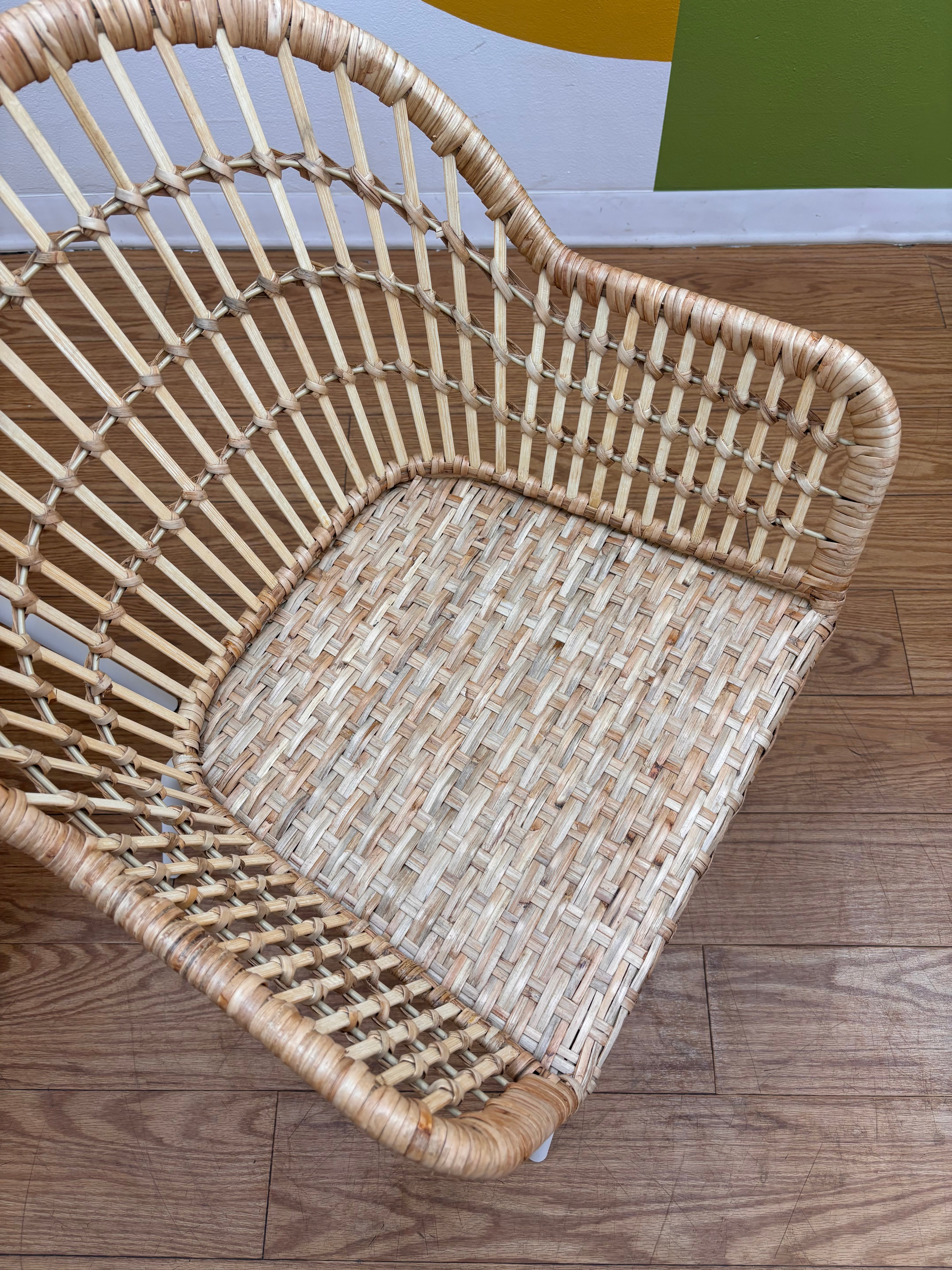 Set of 2 Rattan Armchairs