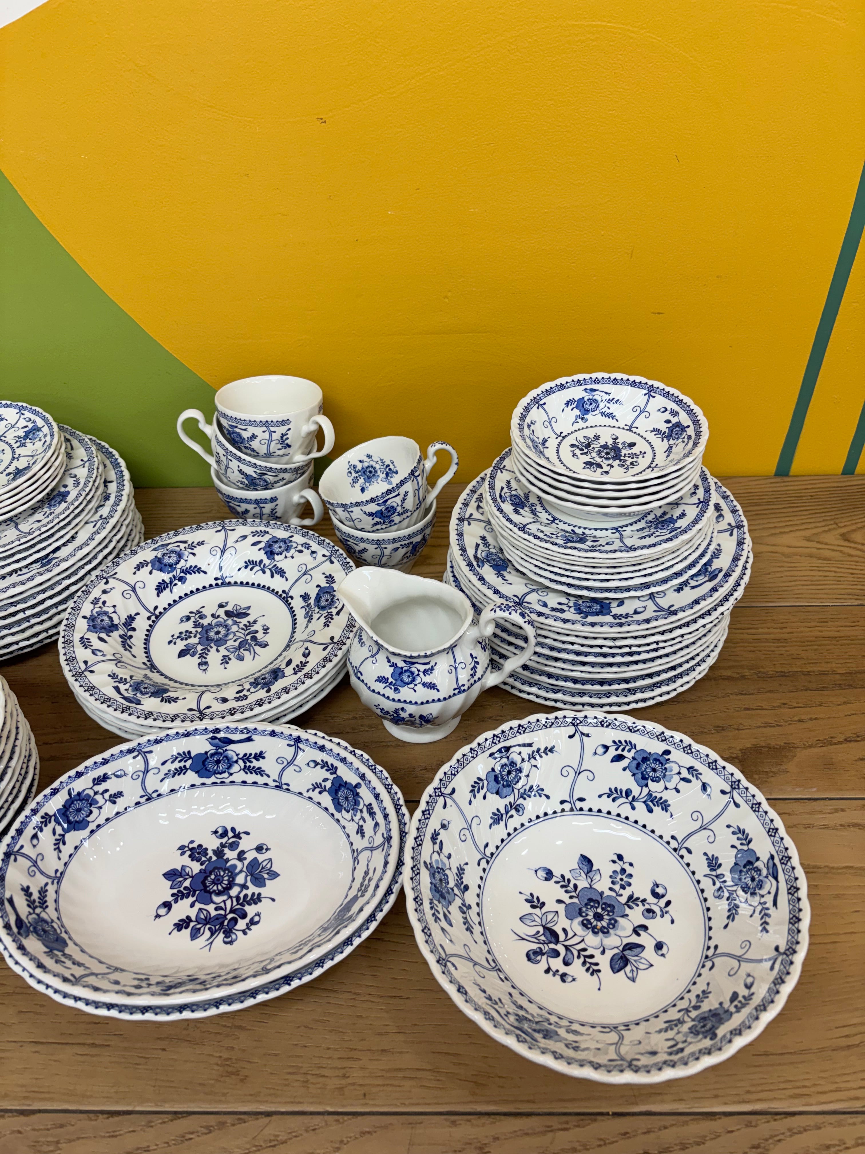 Blue and White Dinner Set