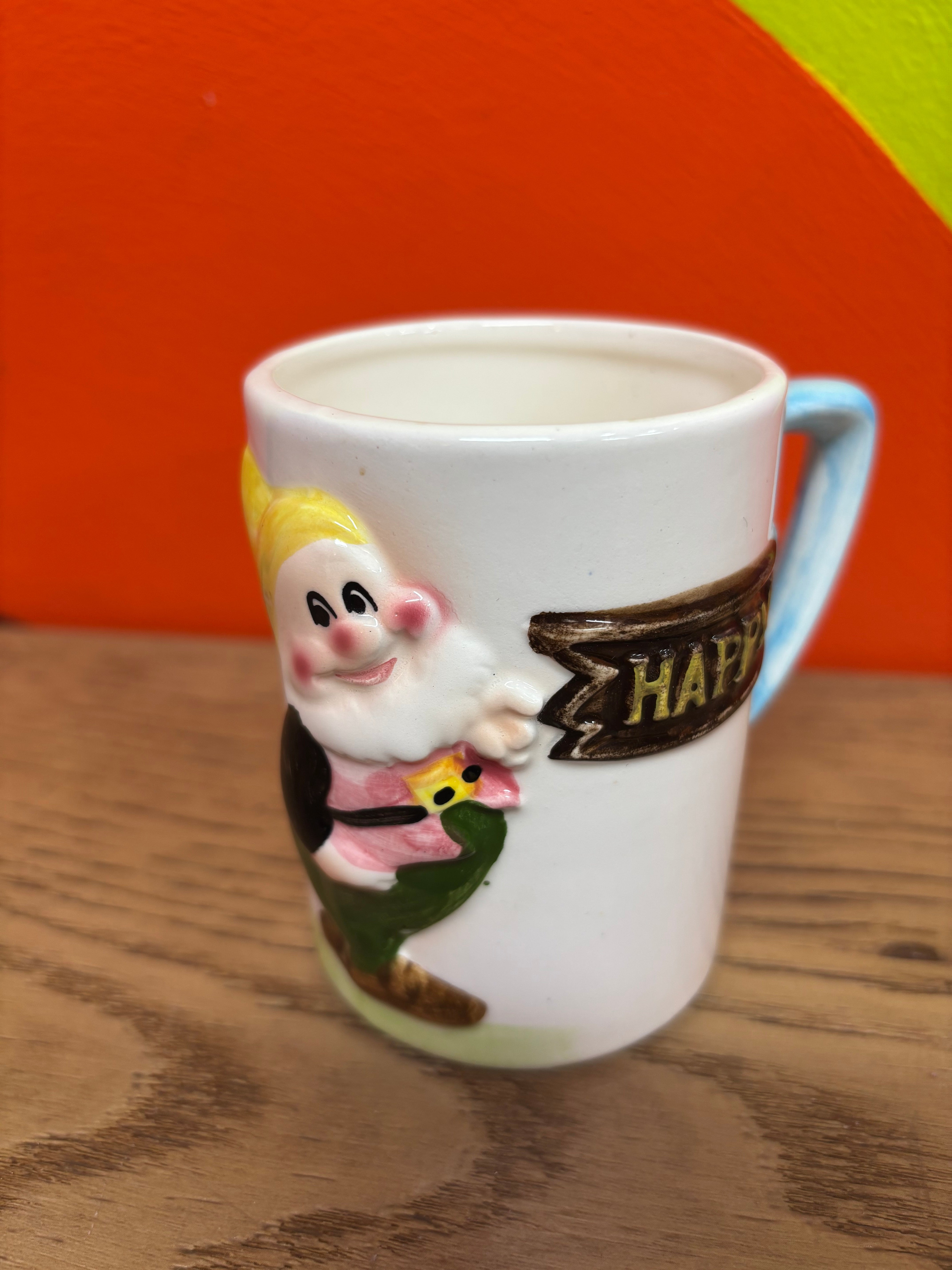 Enesco Japan 3D Happy the Dwarf Mug