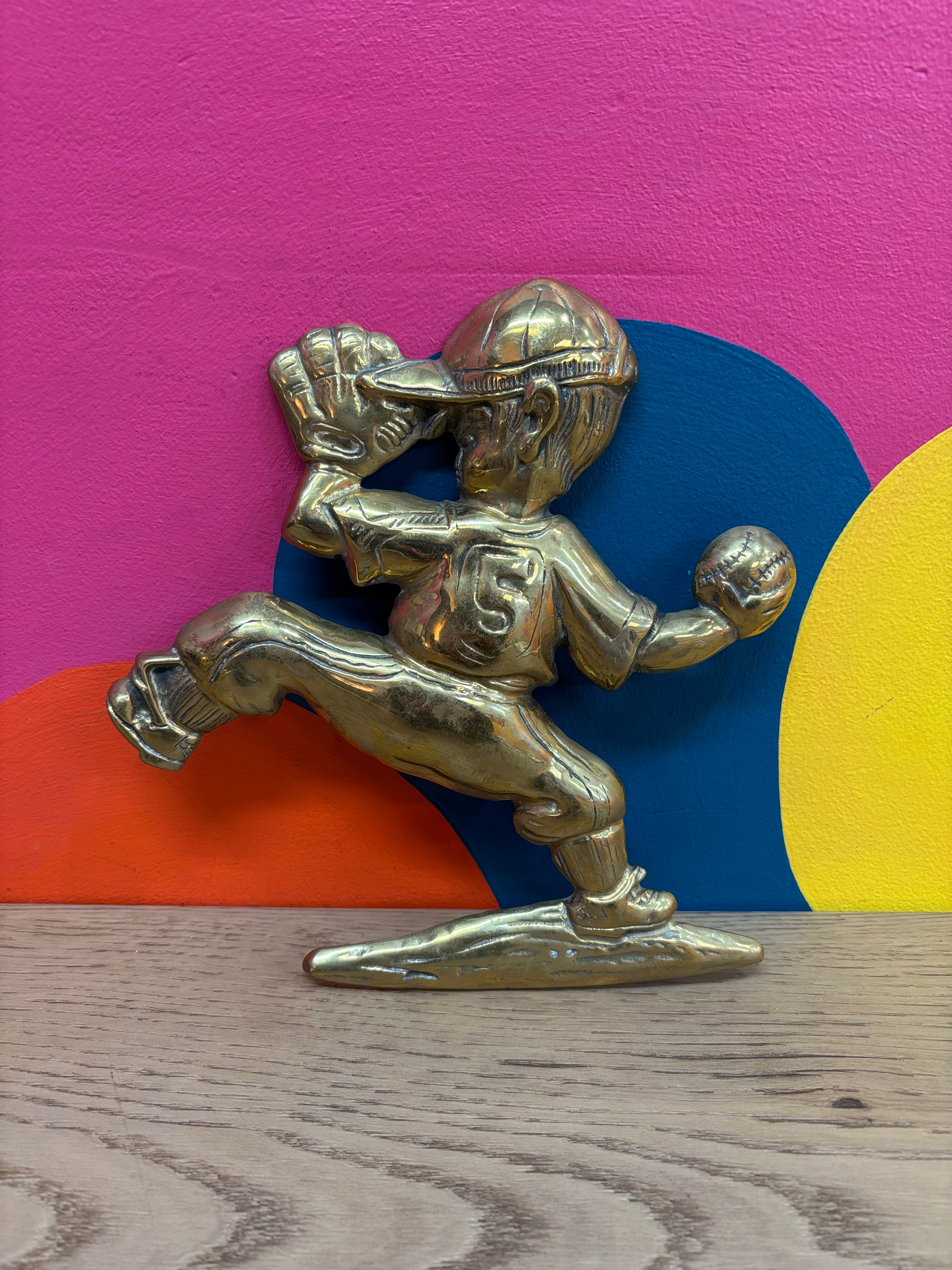 Brass Baseball Wall Decor #1