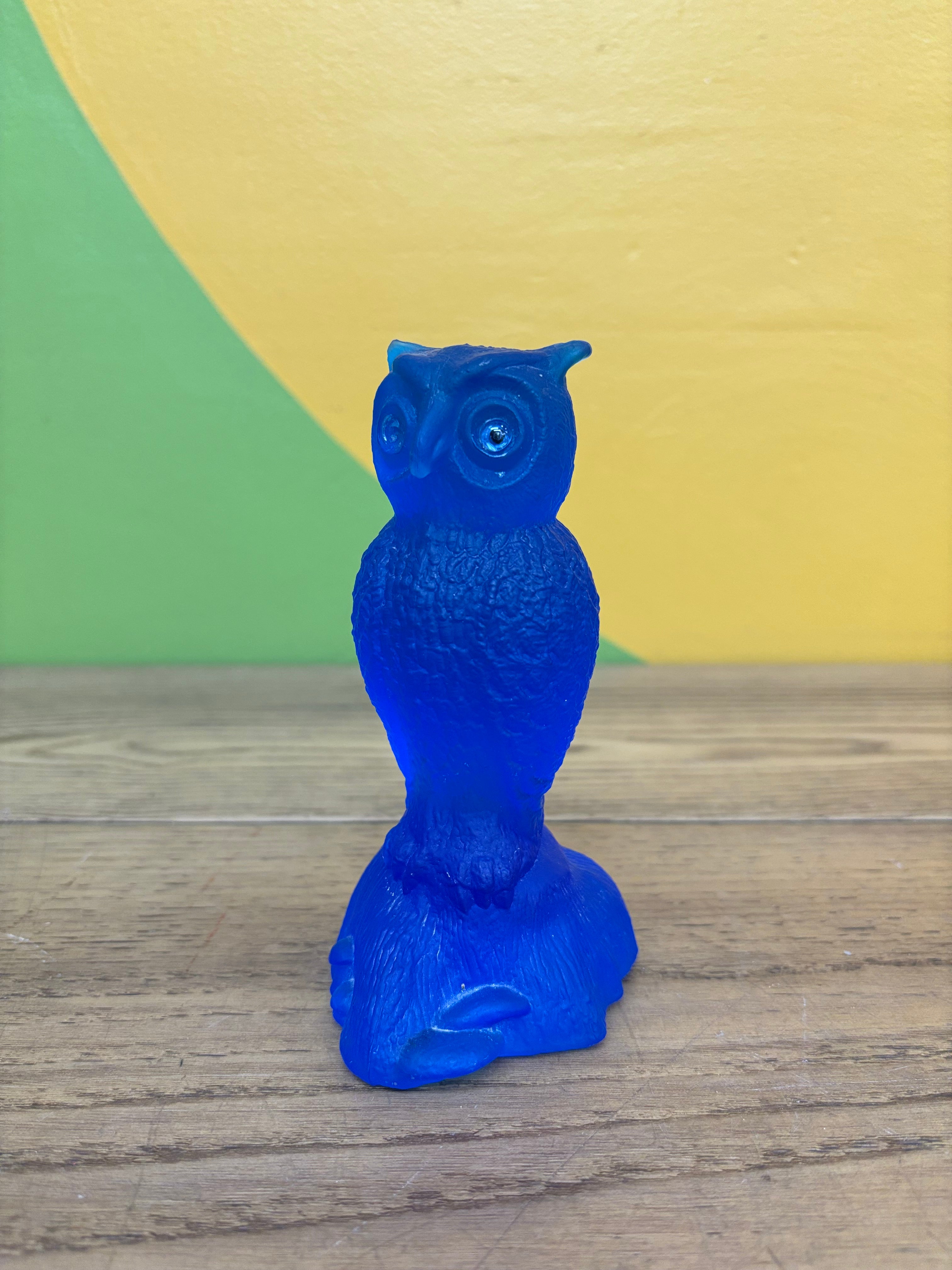 Blue Glass Owl