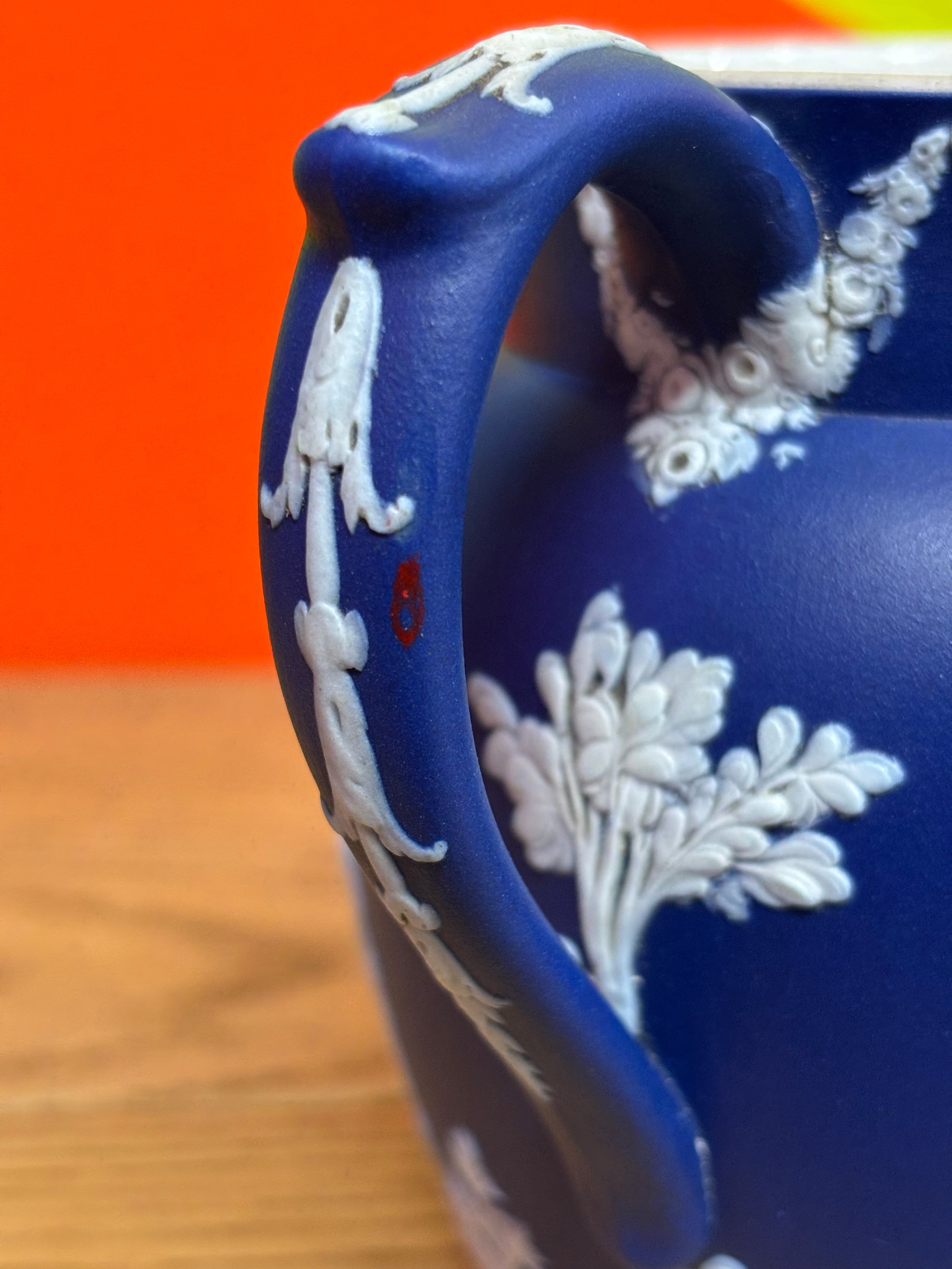 Wedgwood Blue Jasperware Pitcher