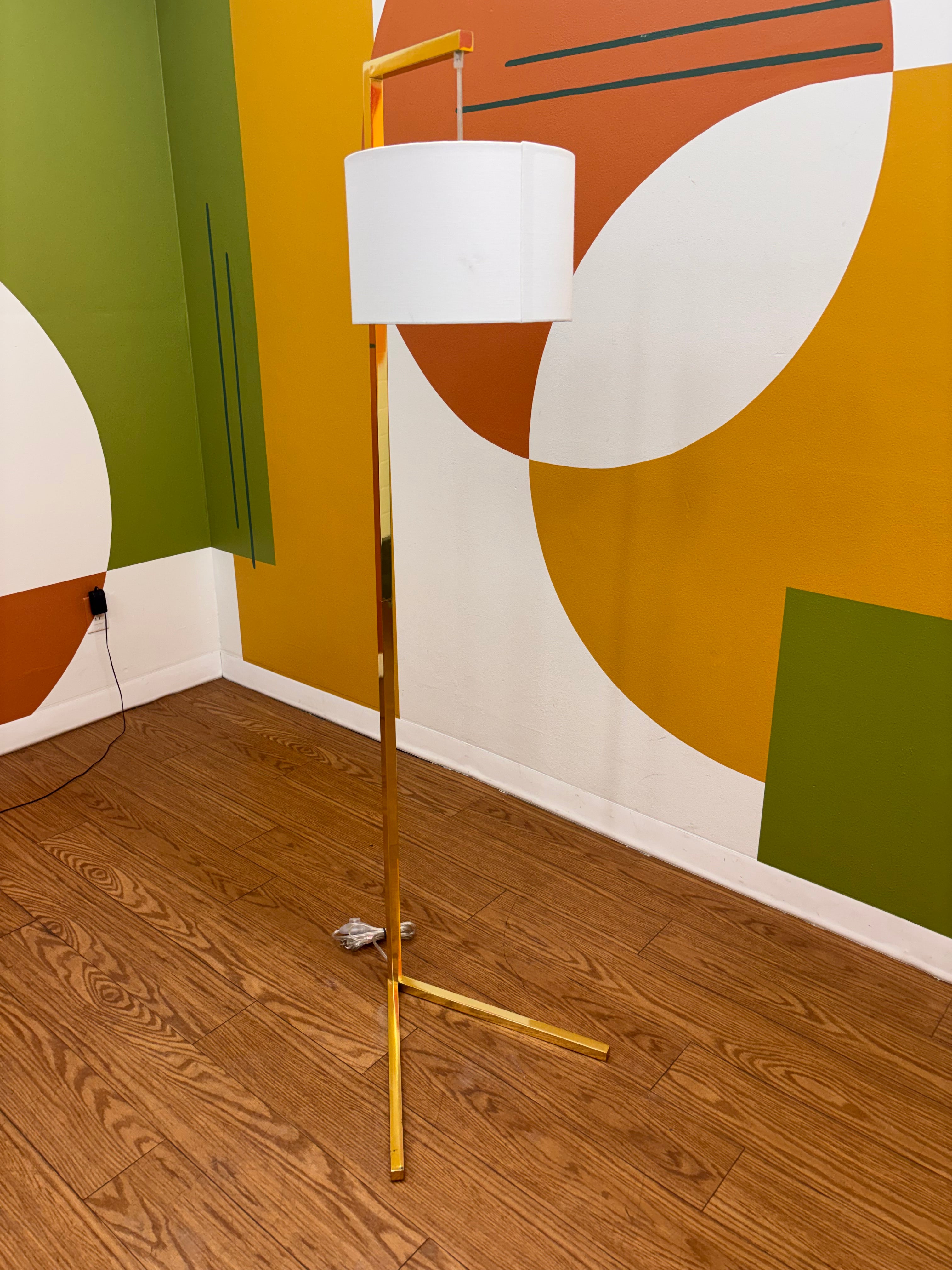 Gold Metal Floor Lamp