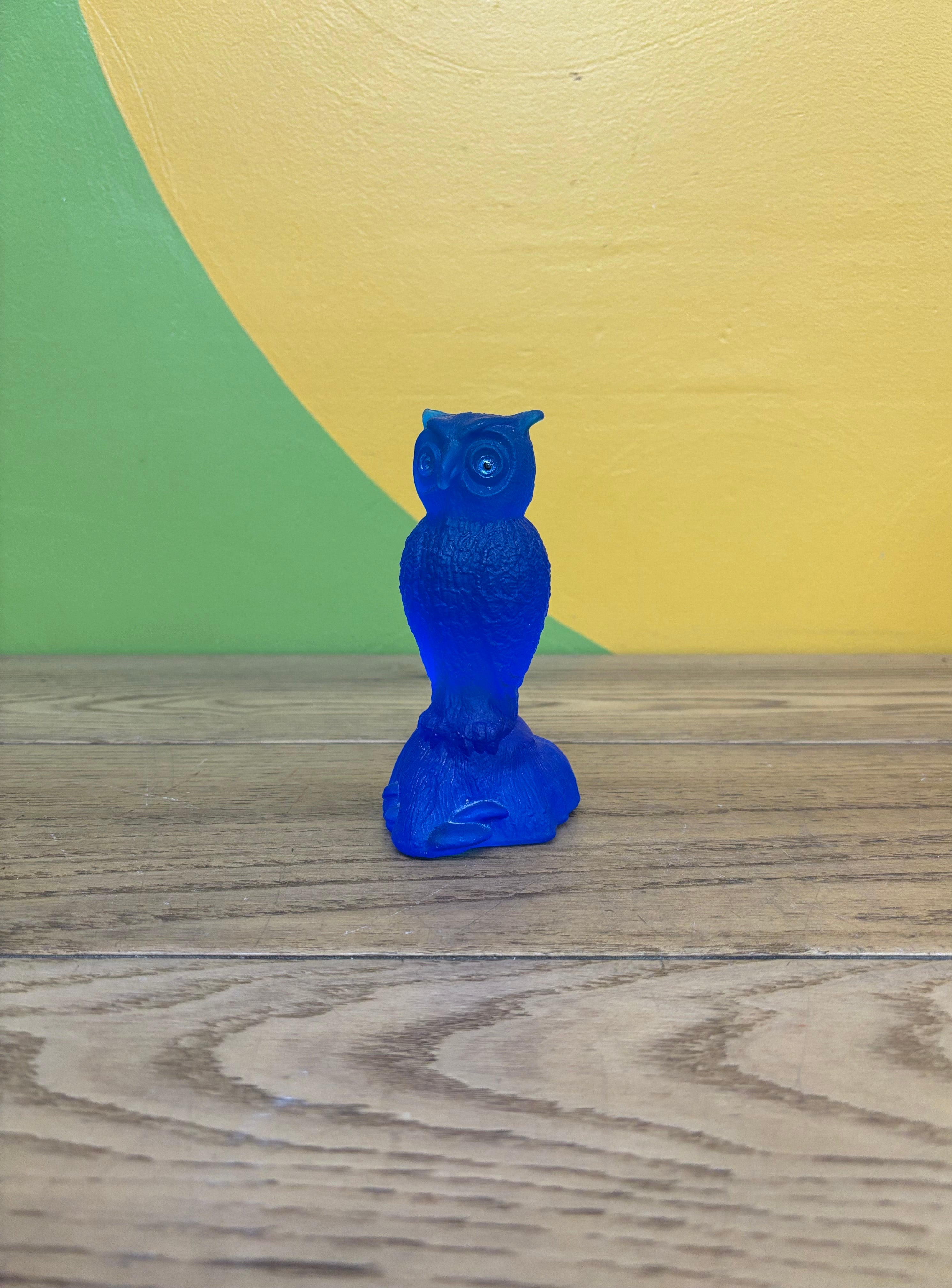 Blue Glass Owl