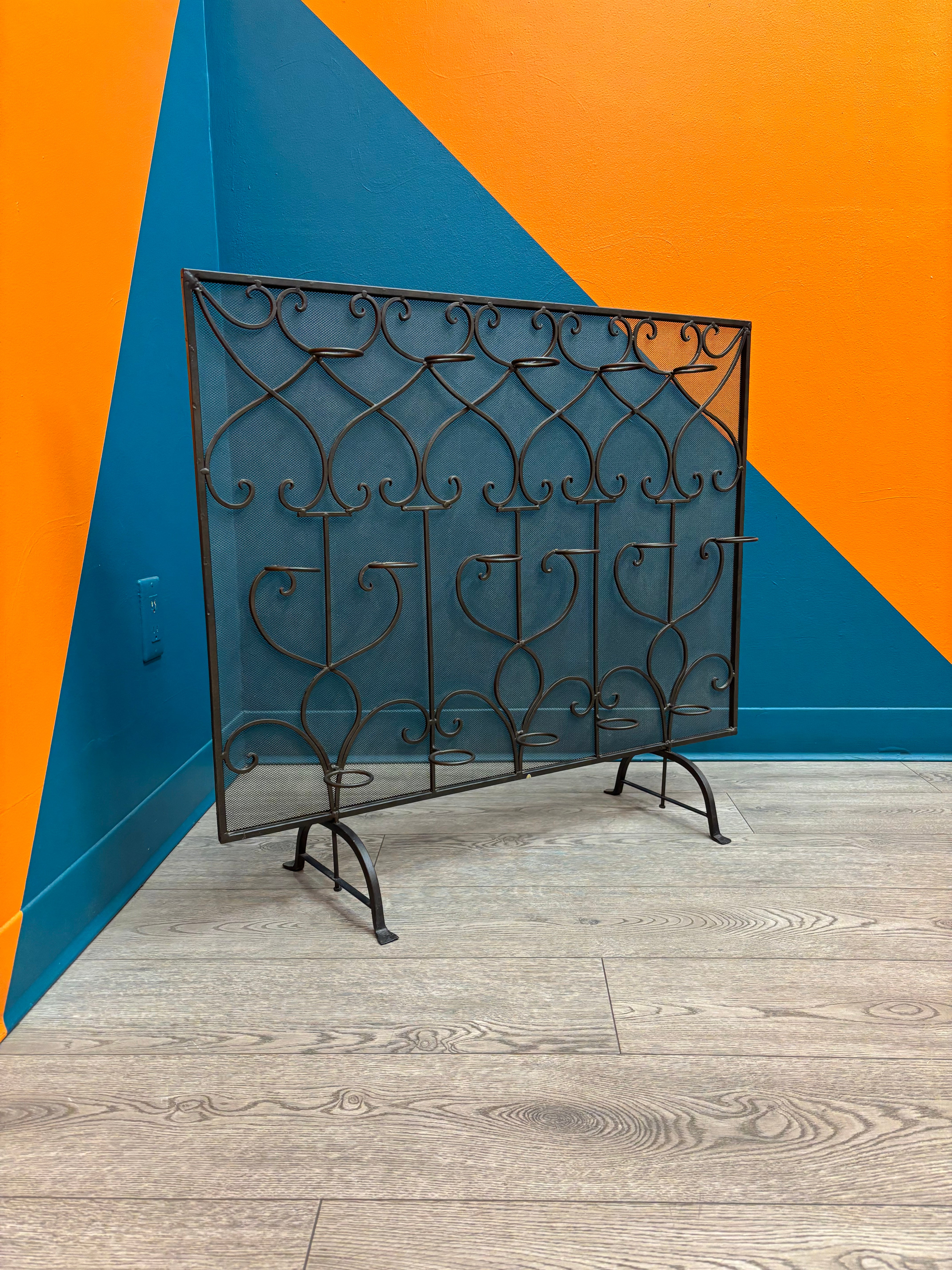 Wrought Iron Fireplace Screen