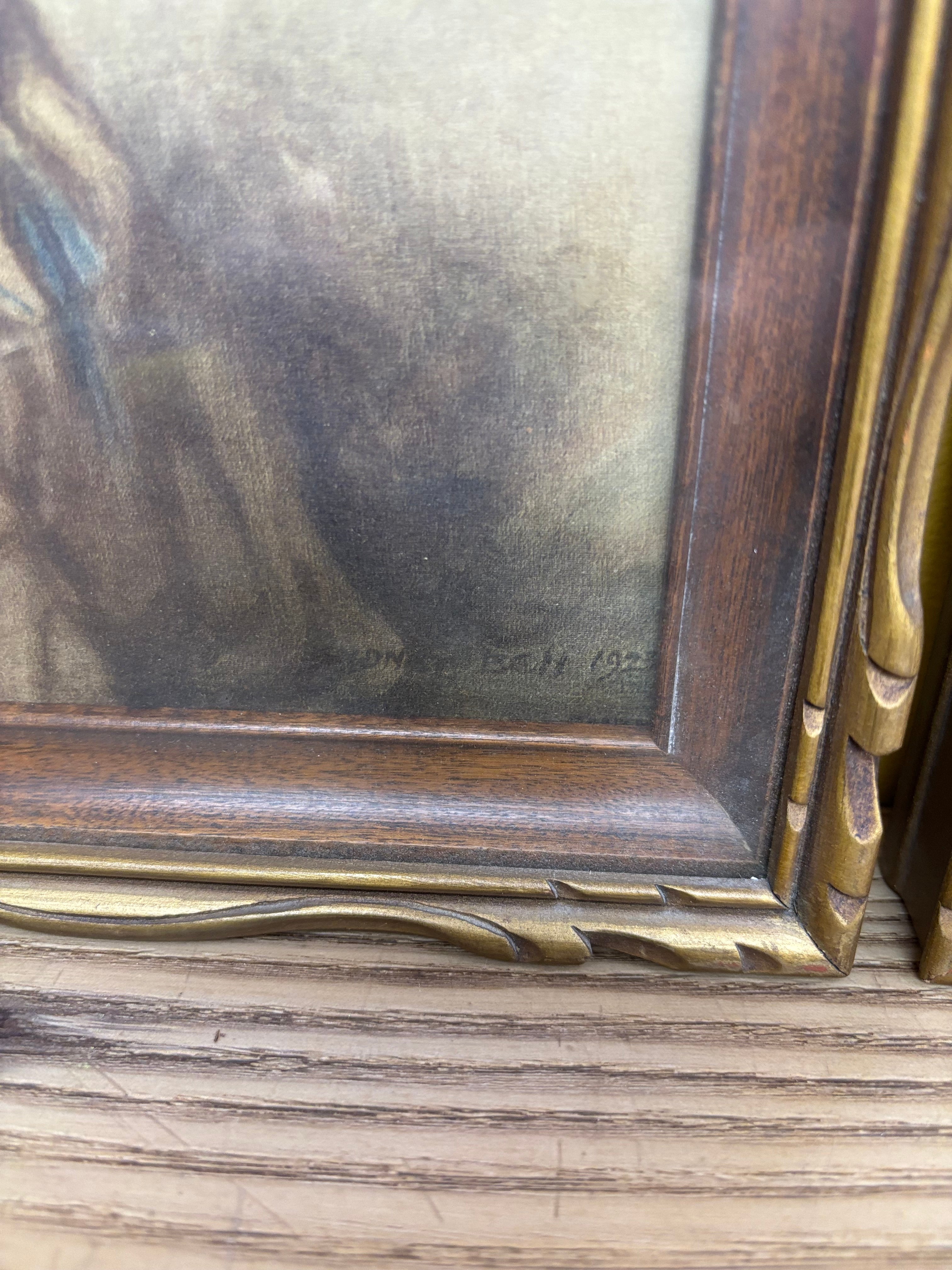 Charlotte & Peter Gold Framed Portraits